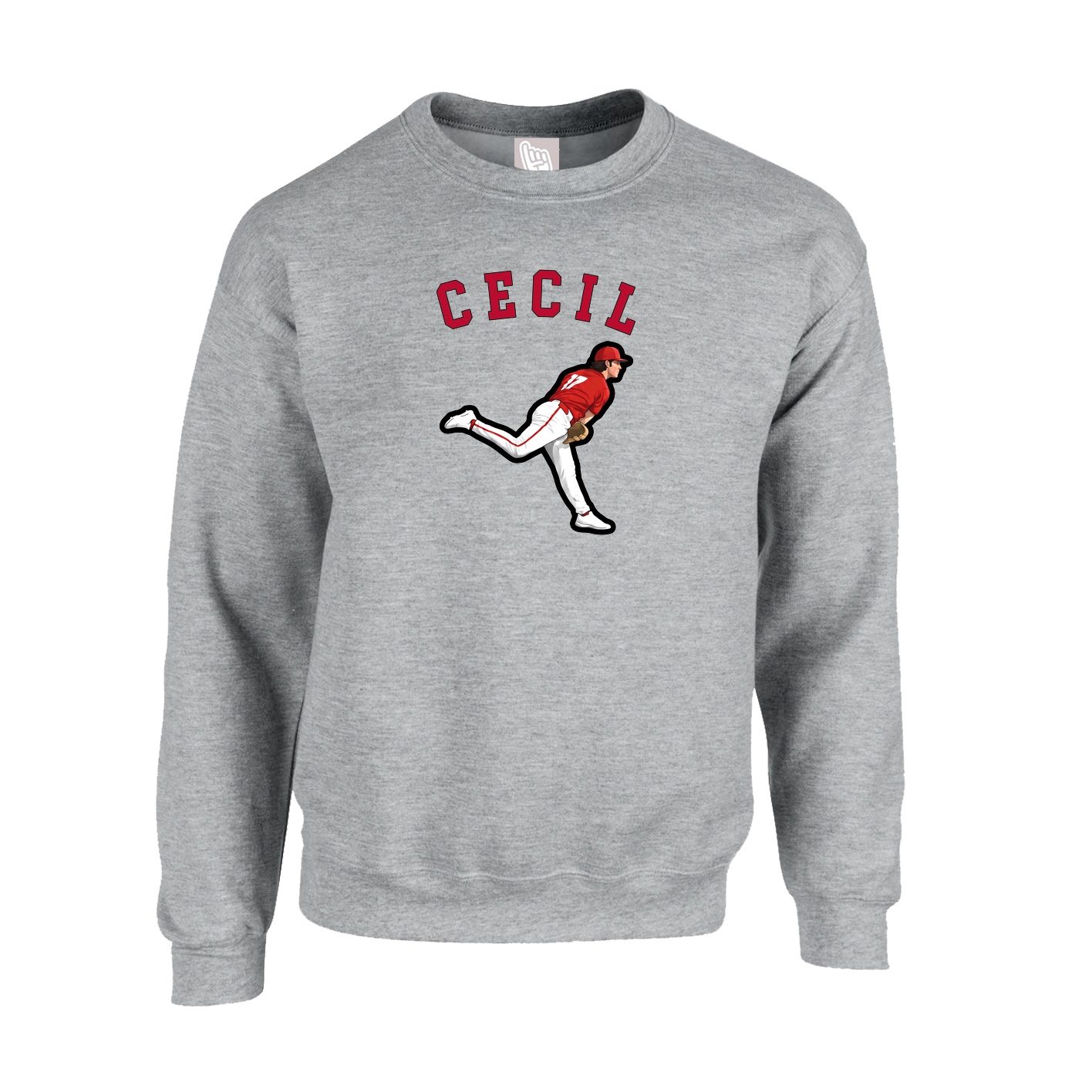 Fleece Crew — Shirsey Arch in Grey