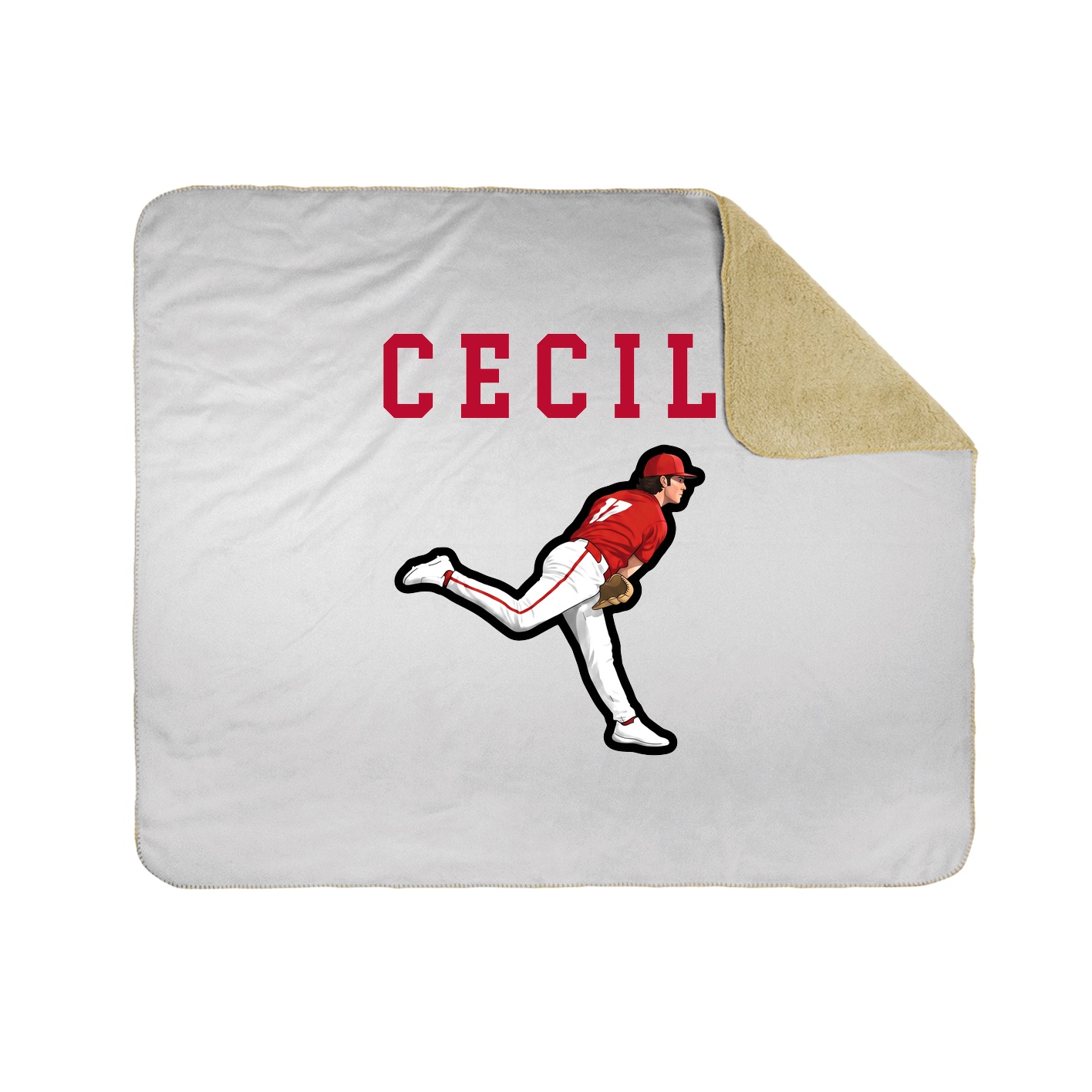 Throw Blanket — Shirsey in White