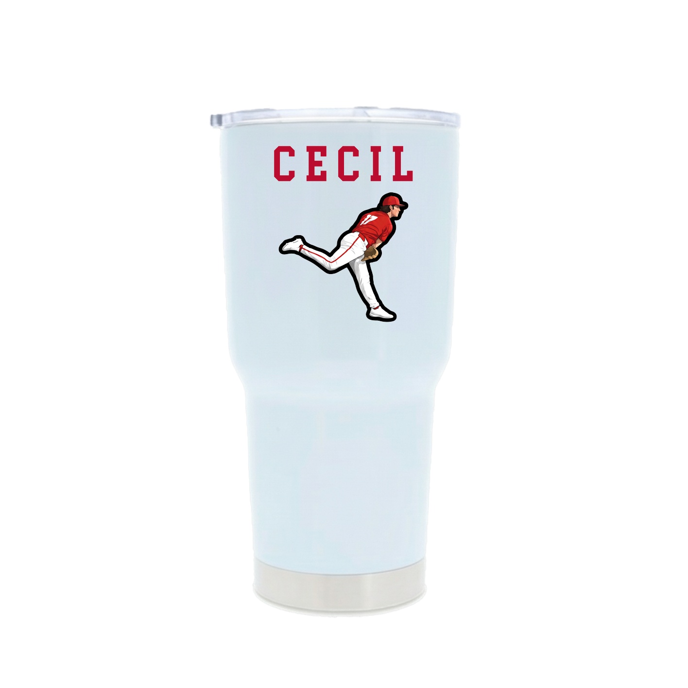 30oz Stainless Steel Tumbler — Shirsey in White