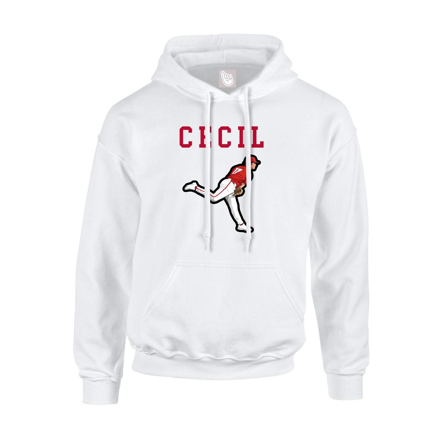 Hoodie — Shirsey in White