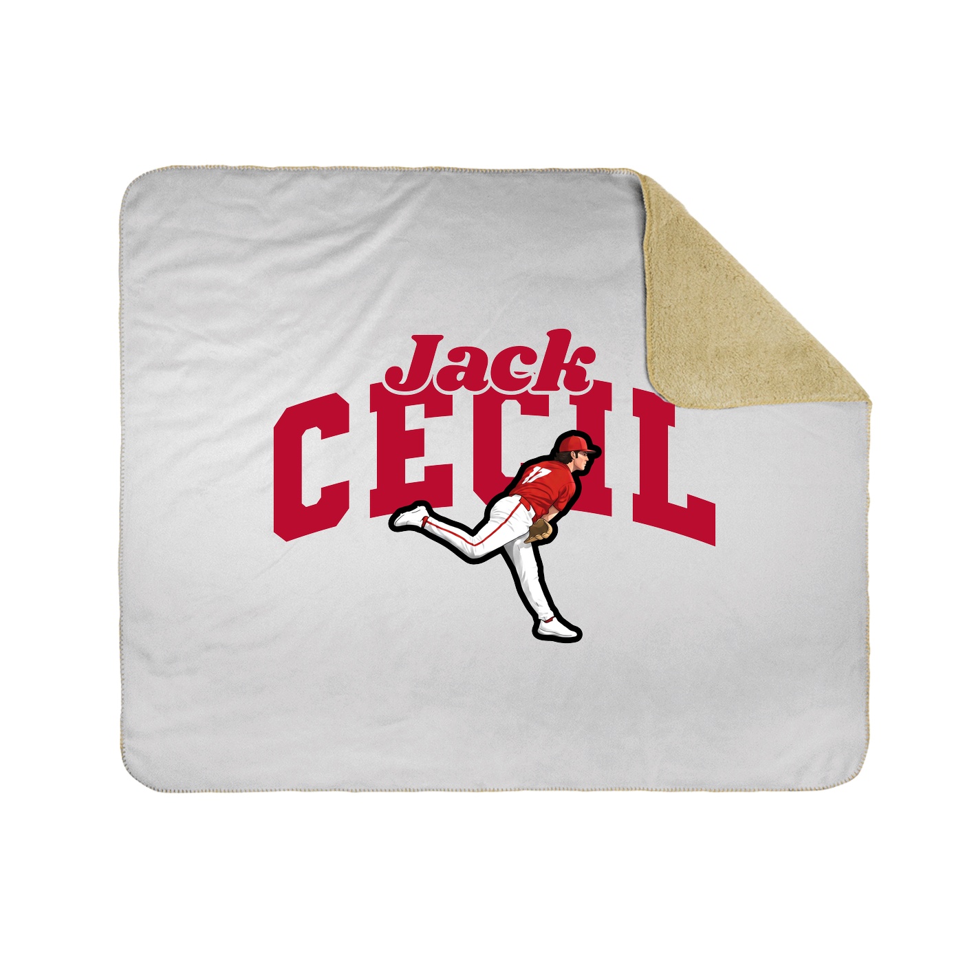 Throw Blanket — Signature Arch in White