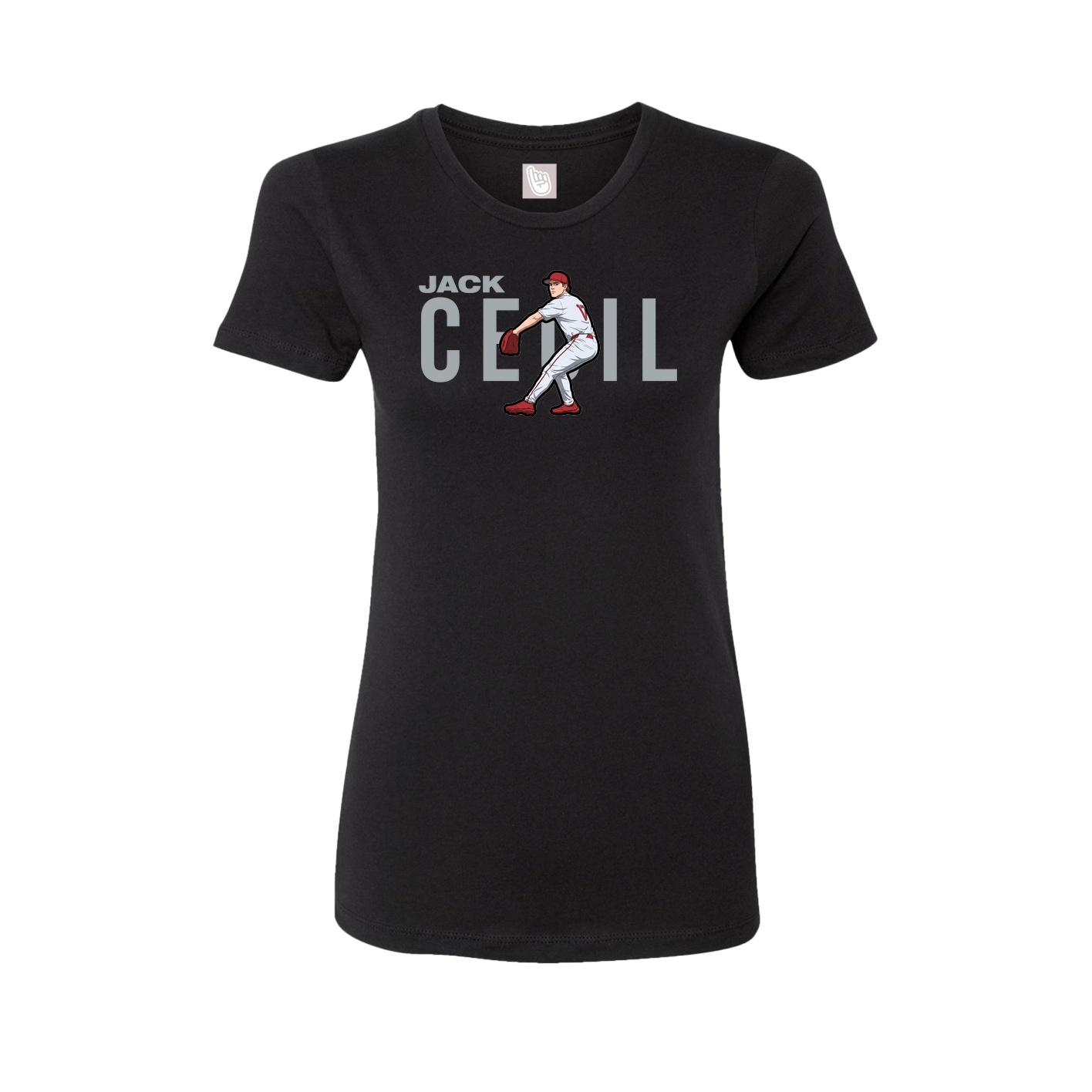 Womens Tee — Player Name in Black
