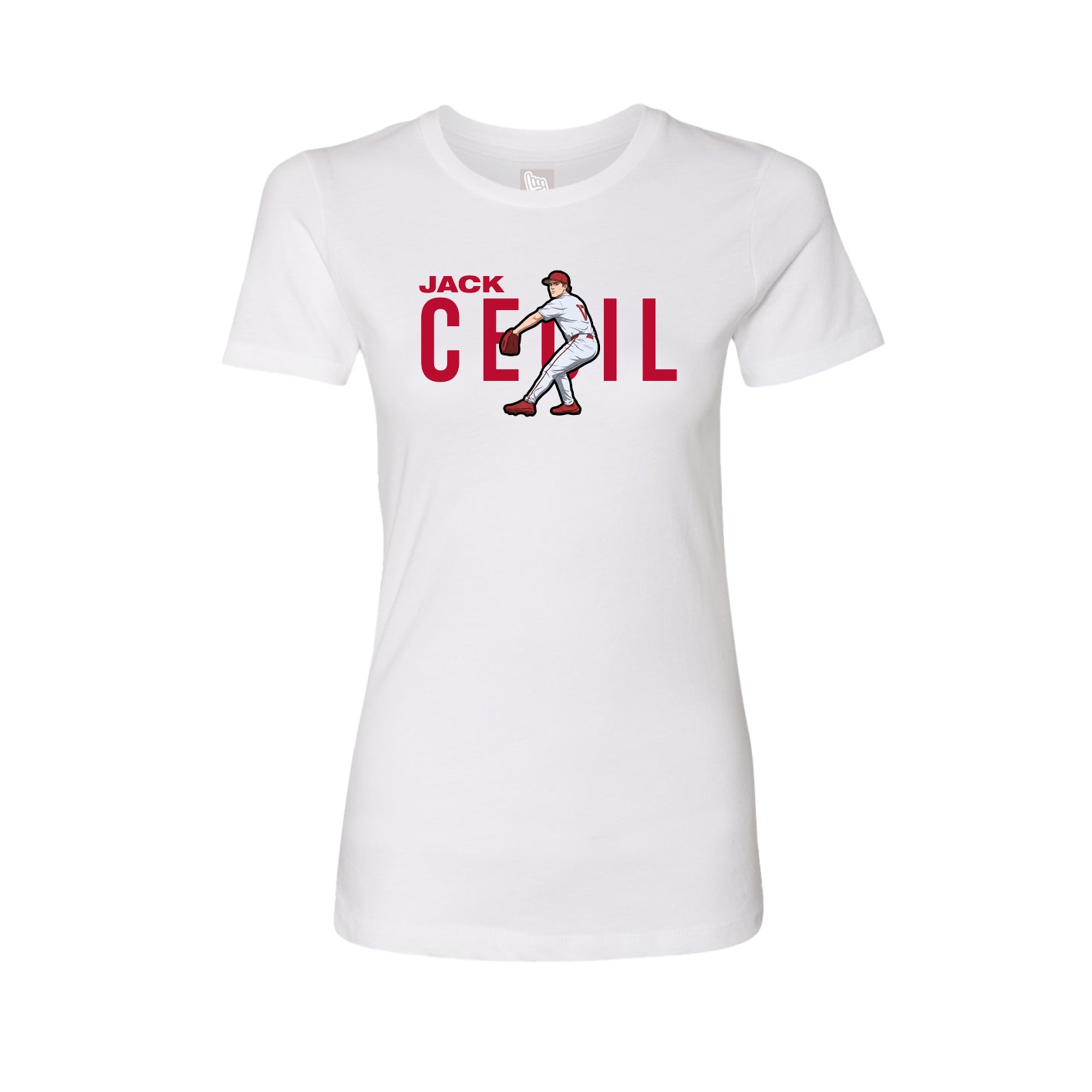 Womens Tee — Player Name in White
