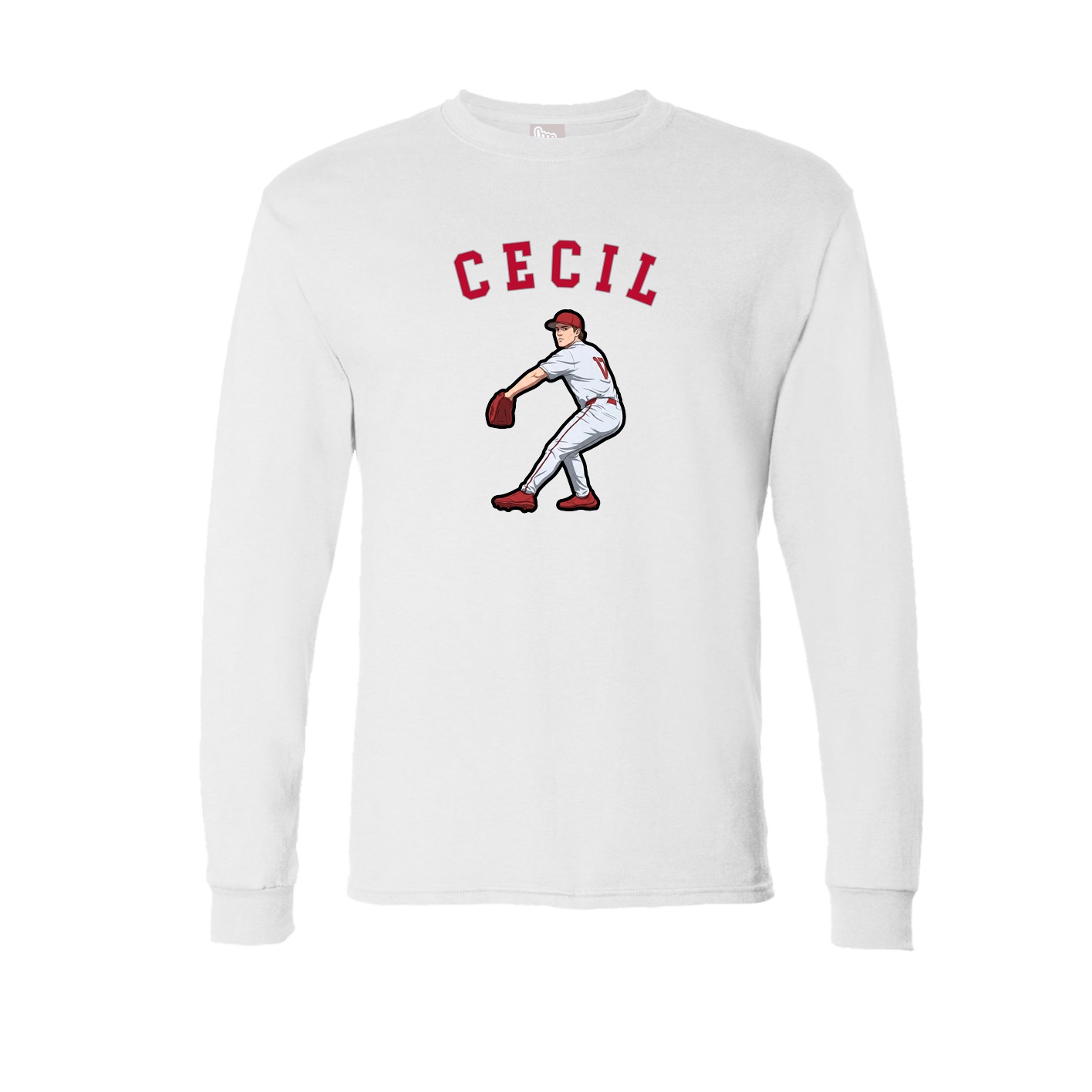 Long Sleeve Tee — Shirsey Arch in White
