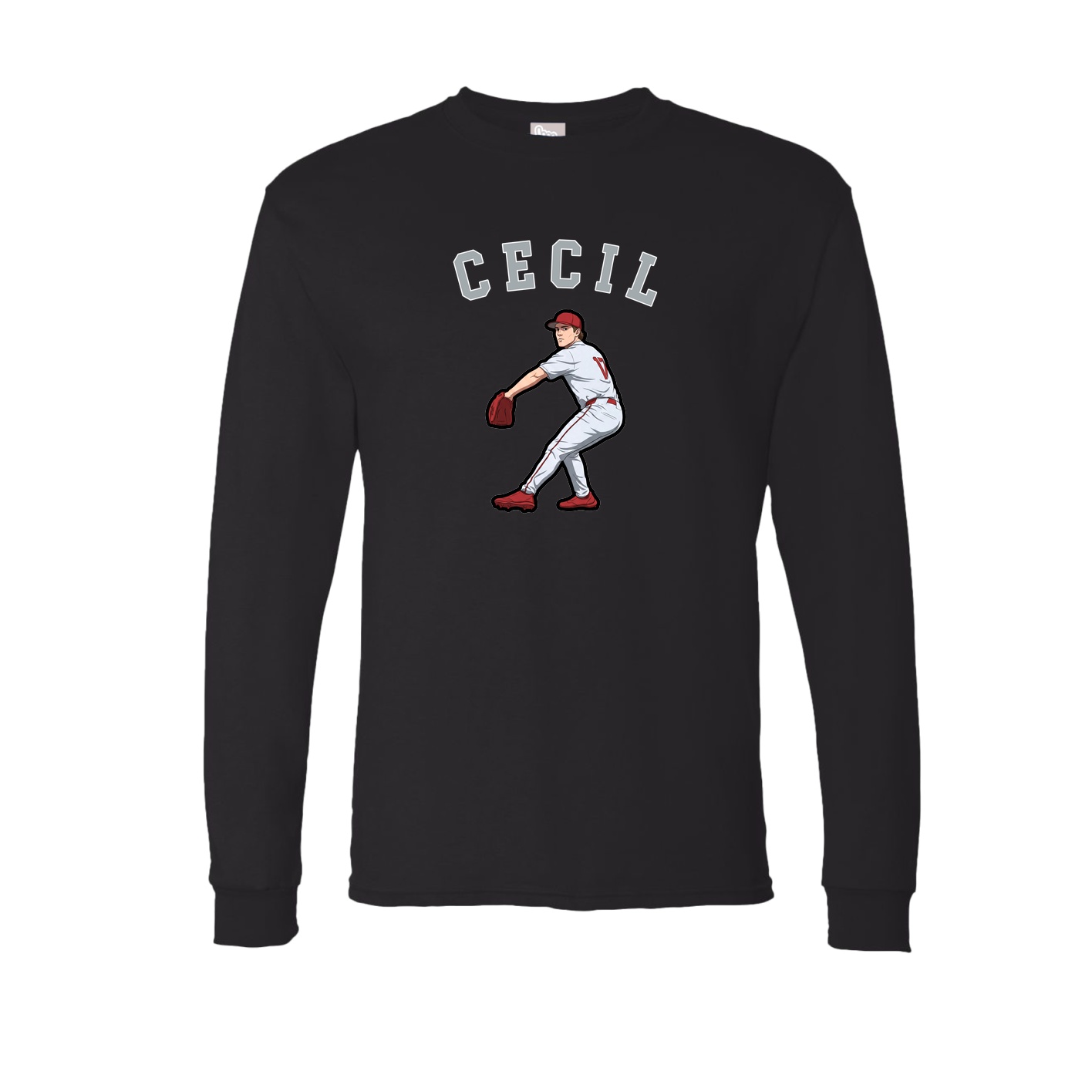 Long Sleeve Tee — Shirsey Arch in Black
