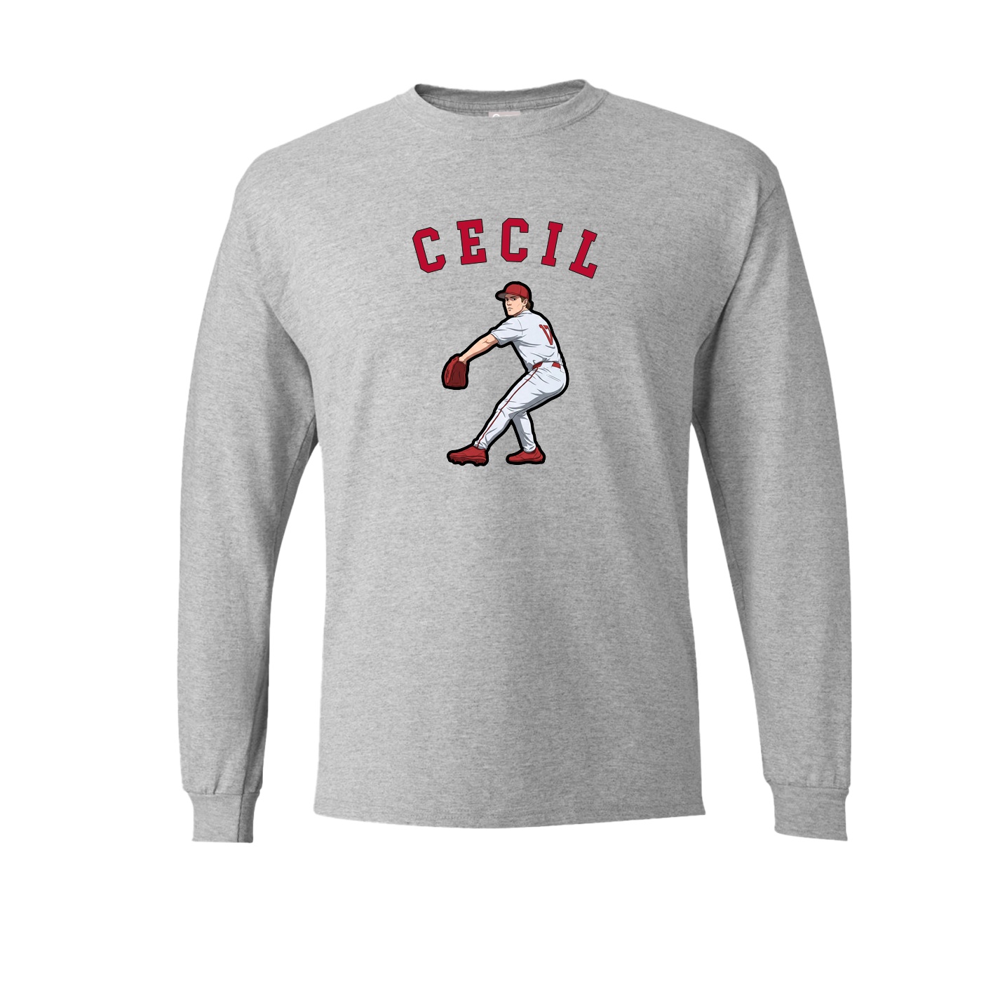 Long Sleeve Tee — Shirsey Arch in Grey