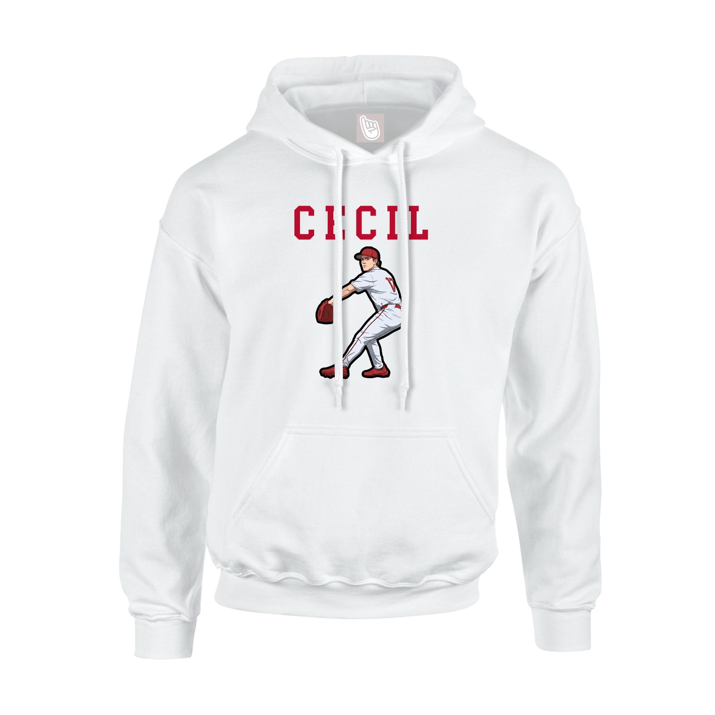 Hoodie — Shirsey in White