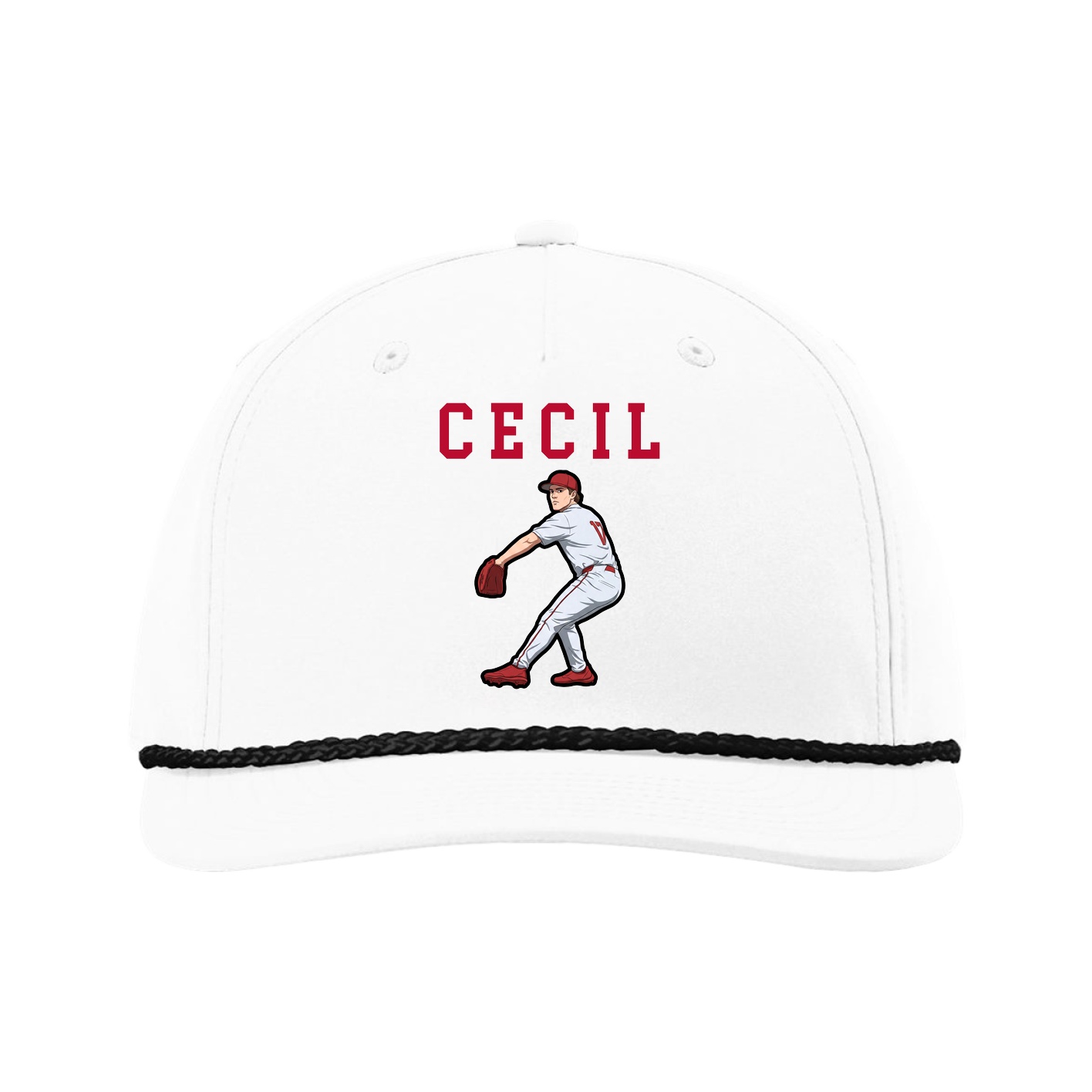 Five-Panel Classic Rope Cap — Shirsey in White