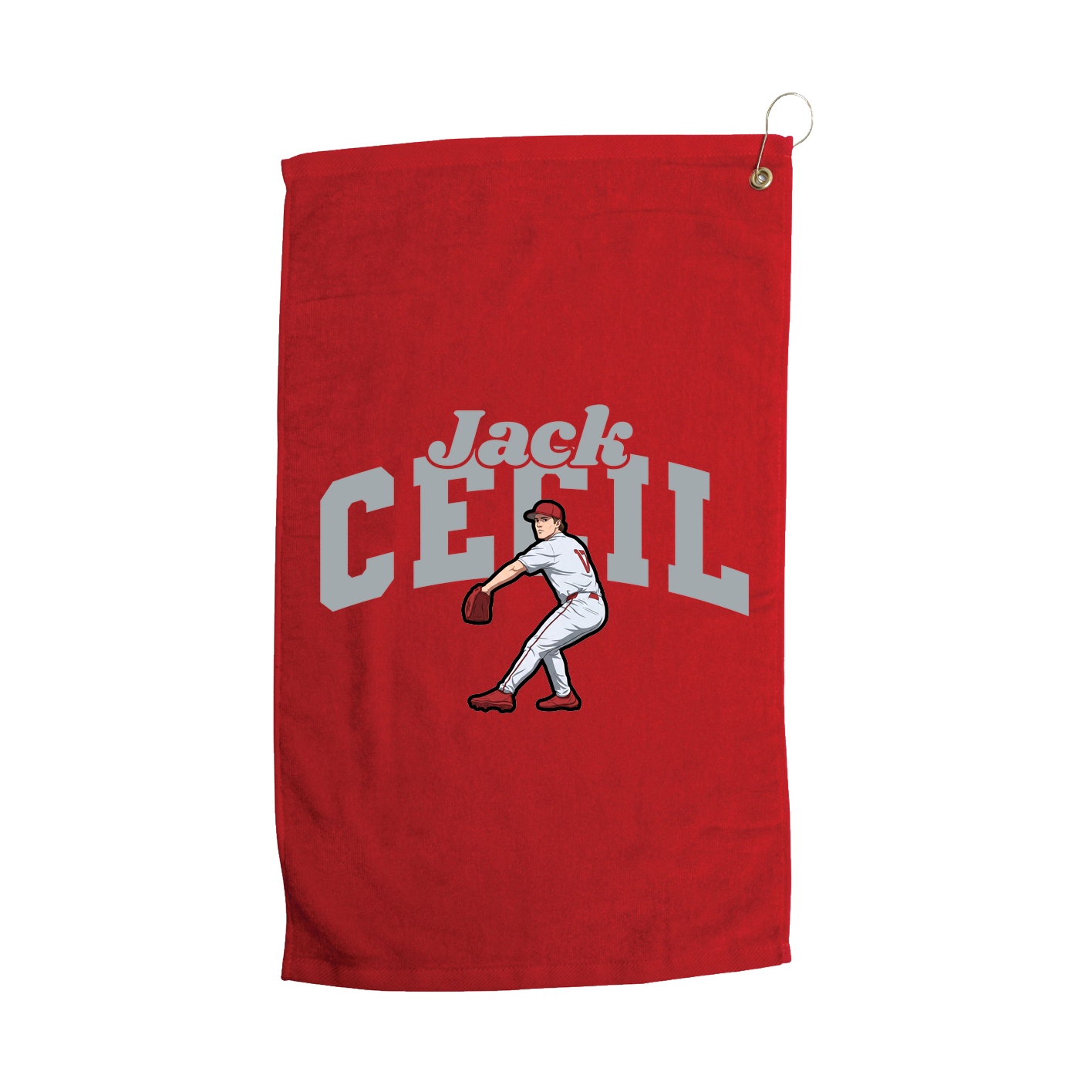 Golf Towel — Signature Arch in Red