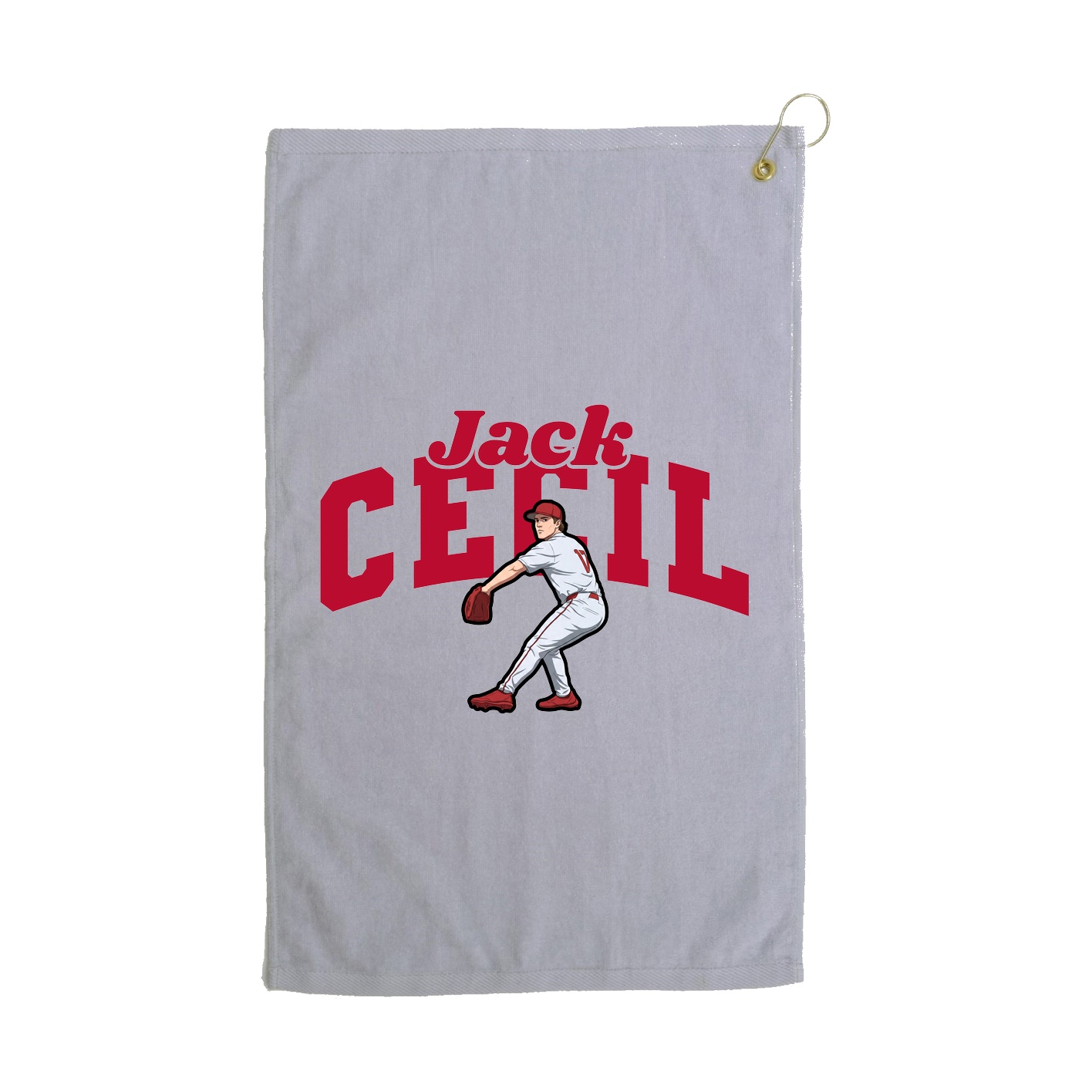 Golf Towel — Signature Arch in Grey
