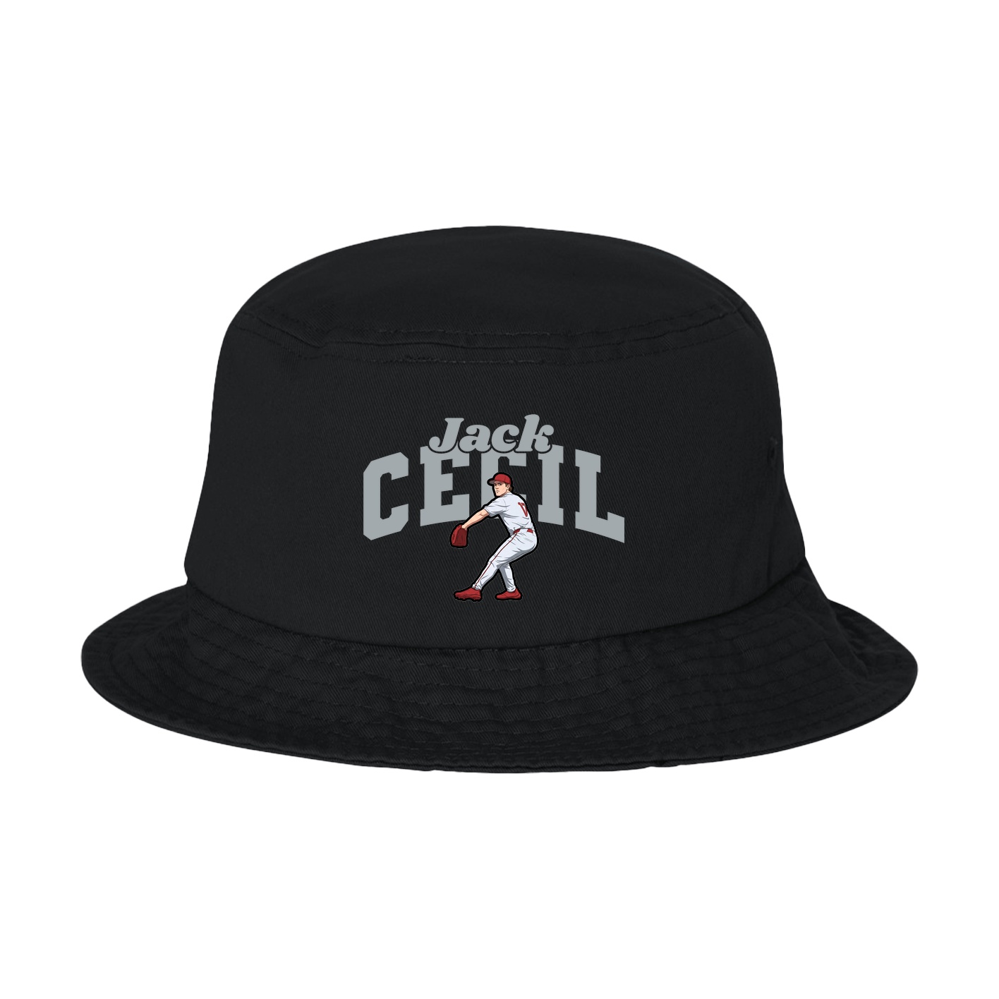 Bucket Cap — Signature Arch in Black