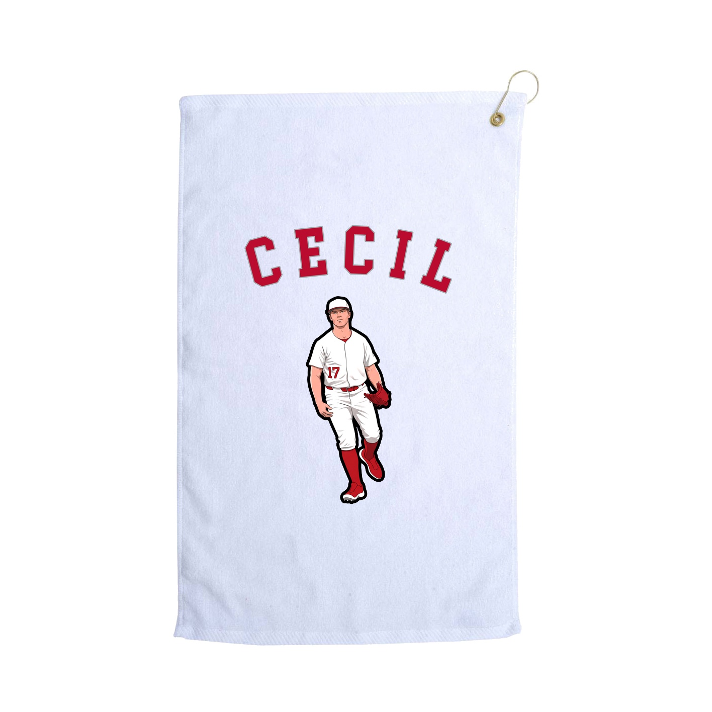 Golf Towel — Shirsey Arch in White