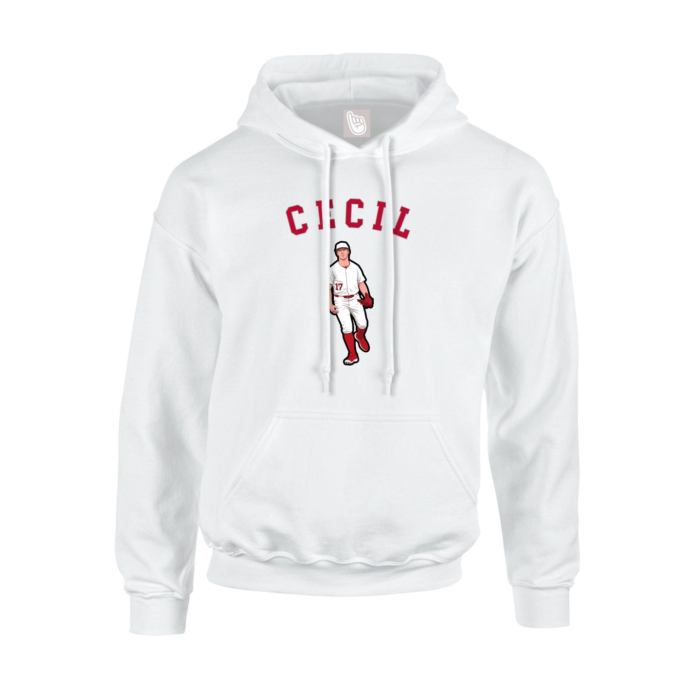 Hoodie — Shirsey Arch in White