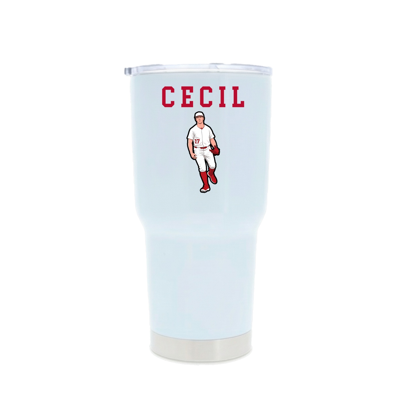 30oz Stainless Steel Tumbler — Shirsey in White