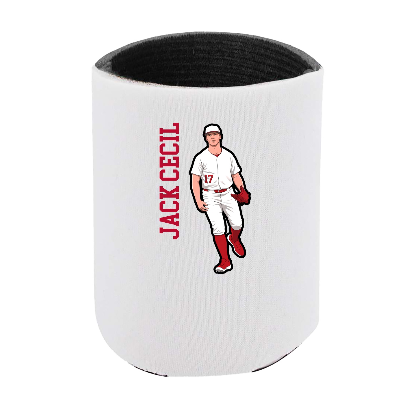 Can Holder — Name Vertical in White