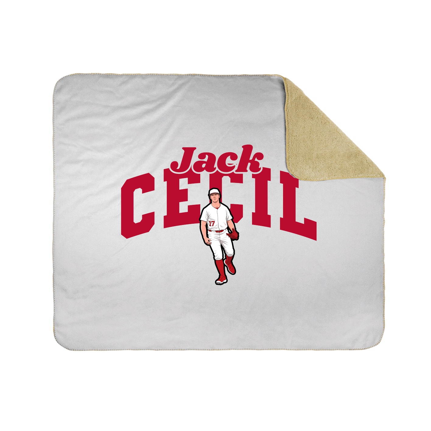 Throw Blanket — Signature Arch in White