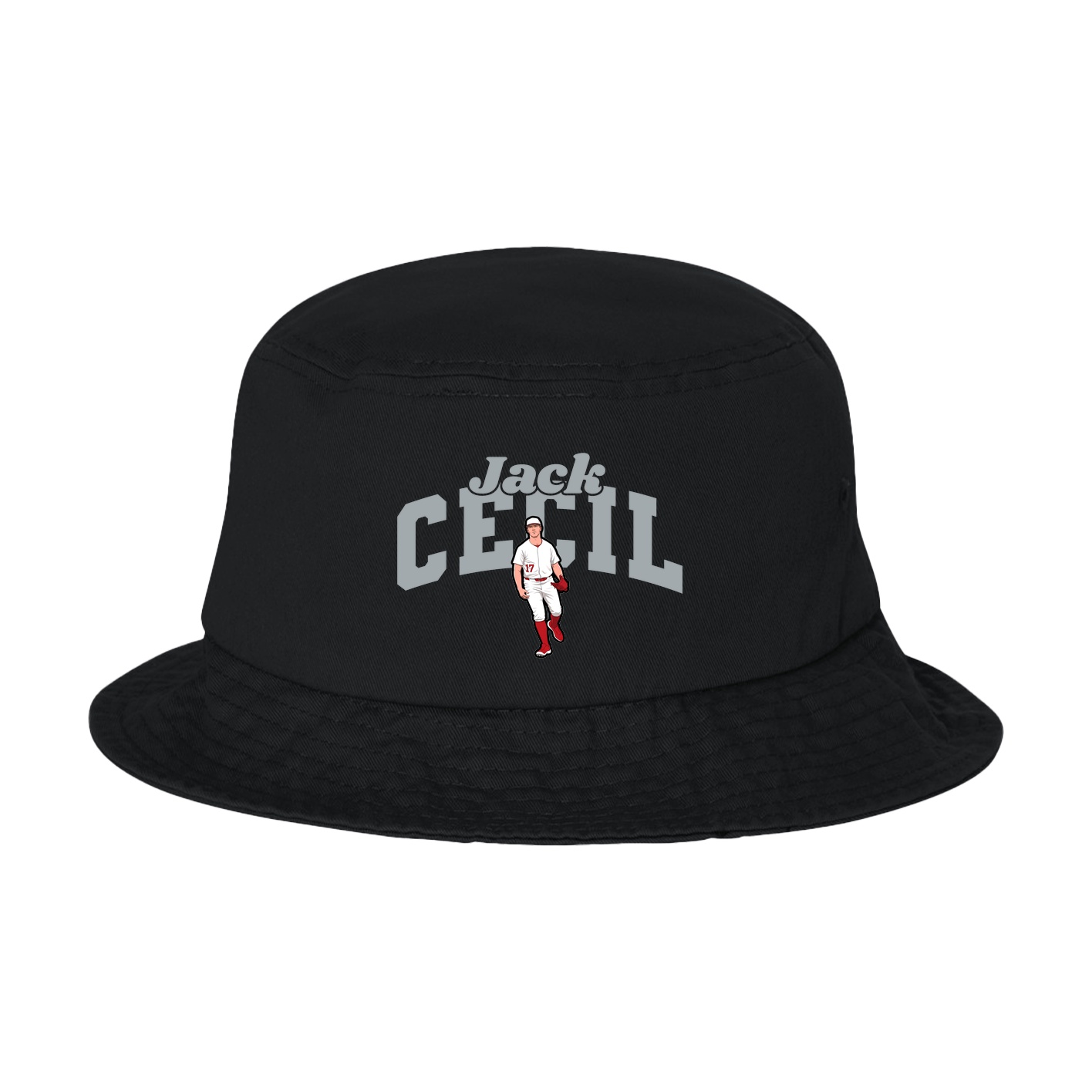 Bucket Cap — Signature Arch in Black