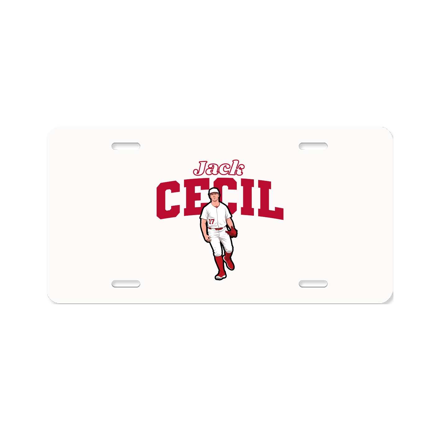 License Plate — Name Arch in Classic