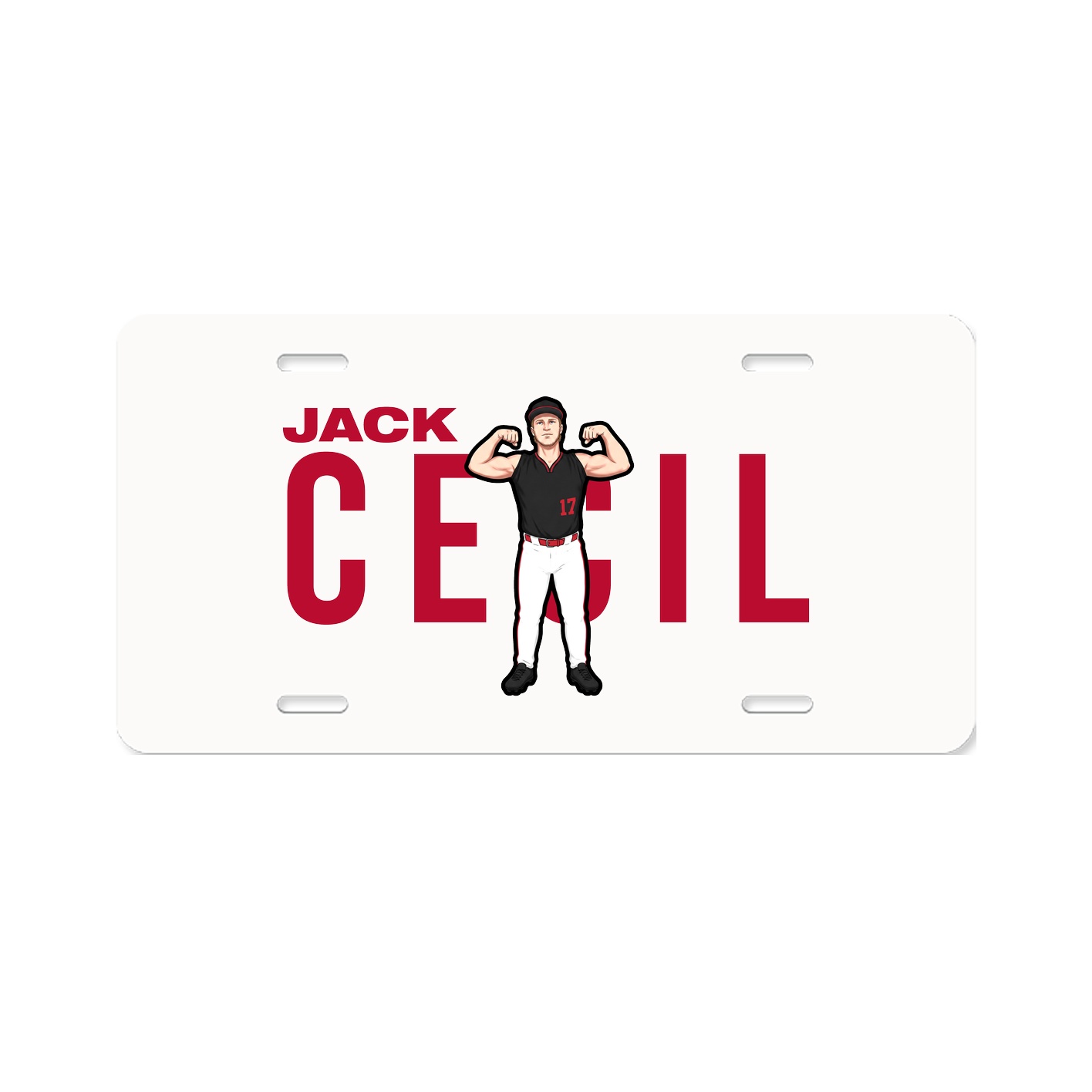 License Plate — Player Name in Classic