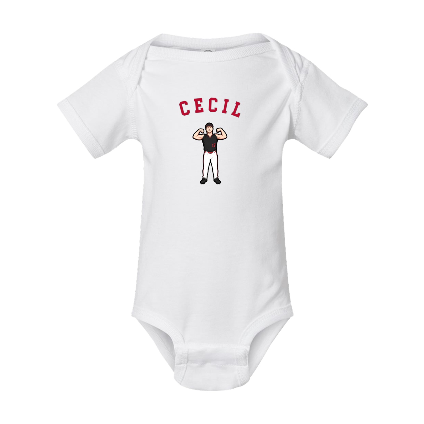 Baby Onesie — Shirsey Arch in White