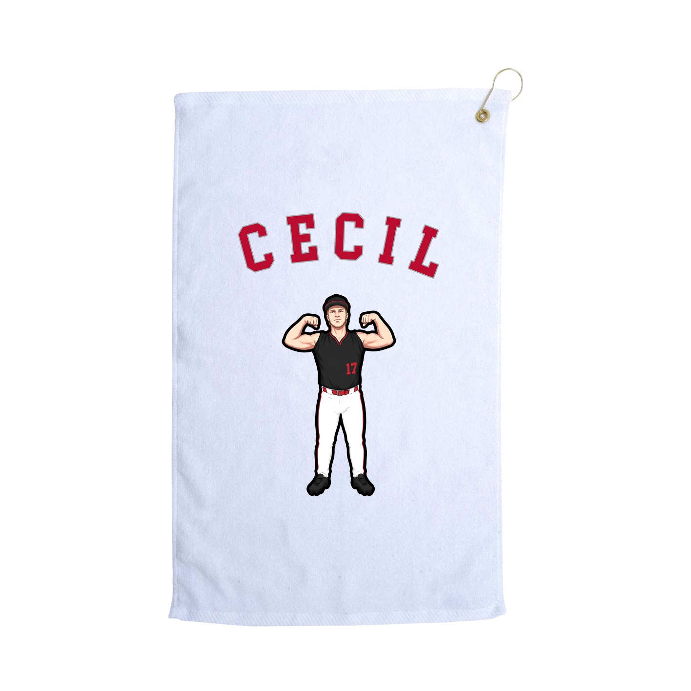 Golf Towel — Shirsey Arch in White