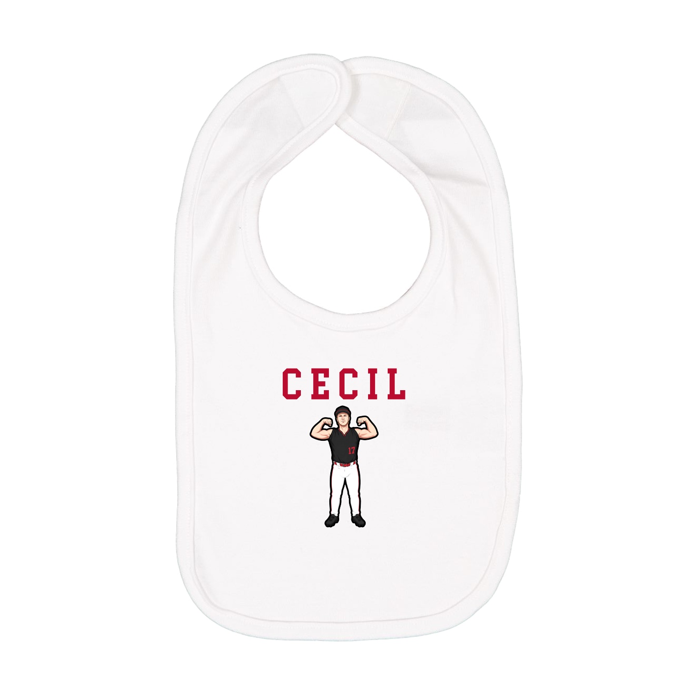 Infant Bib — Shirsey in White