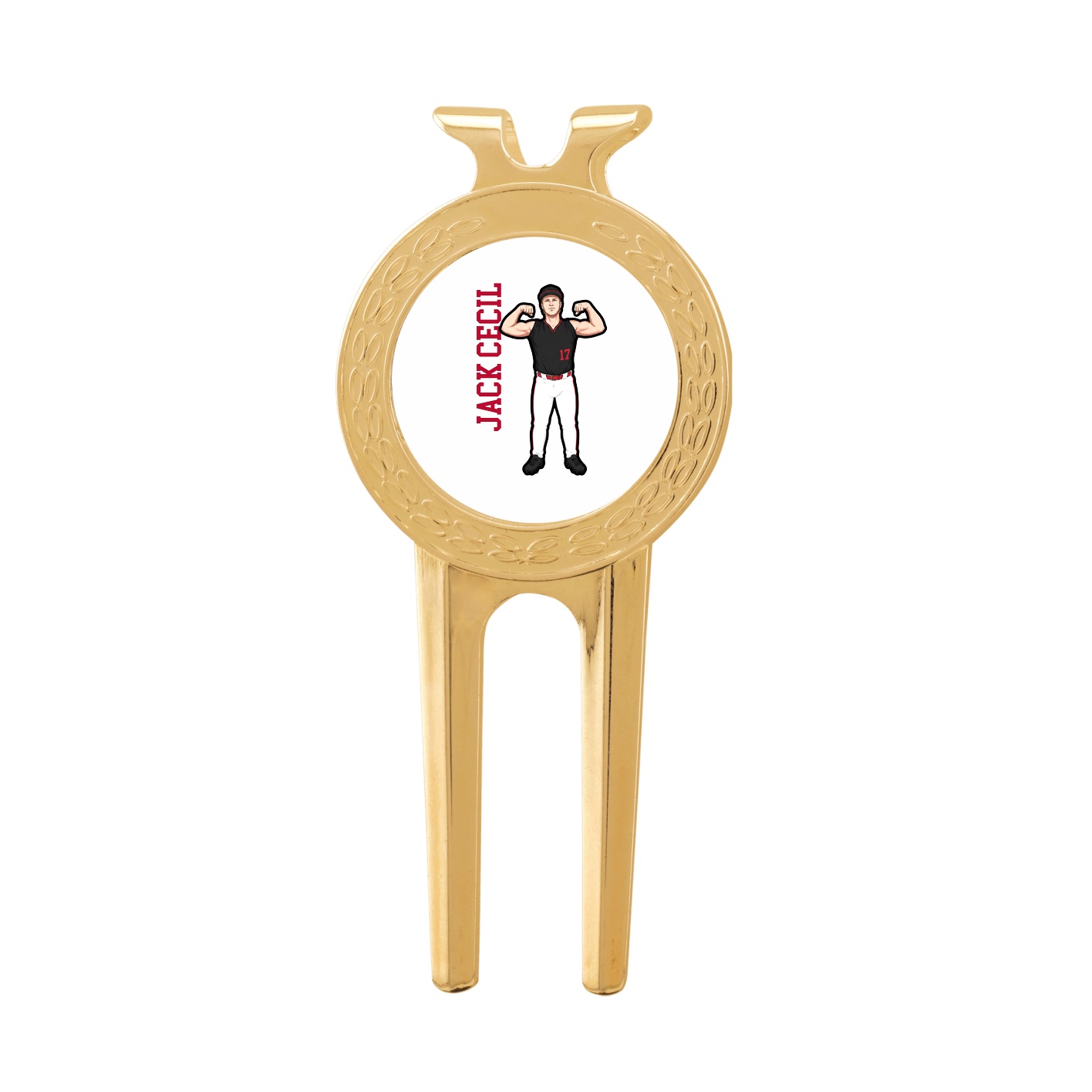 Divot Tool with Ball Marker — Name Vertical in Classic