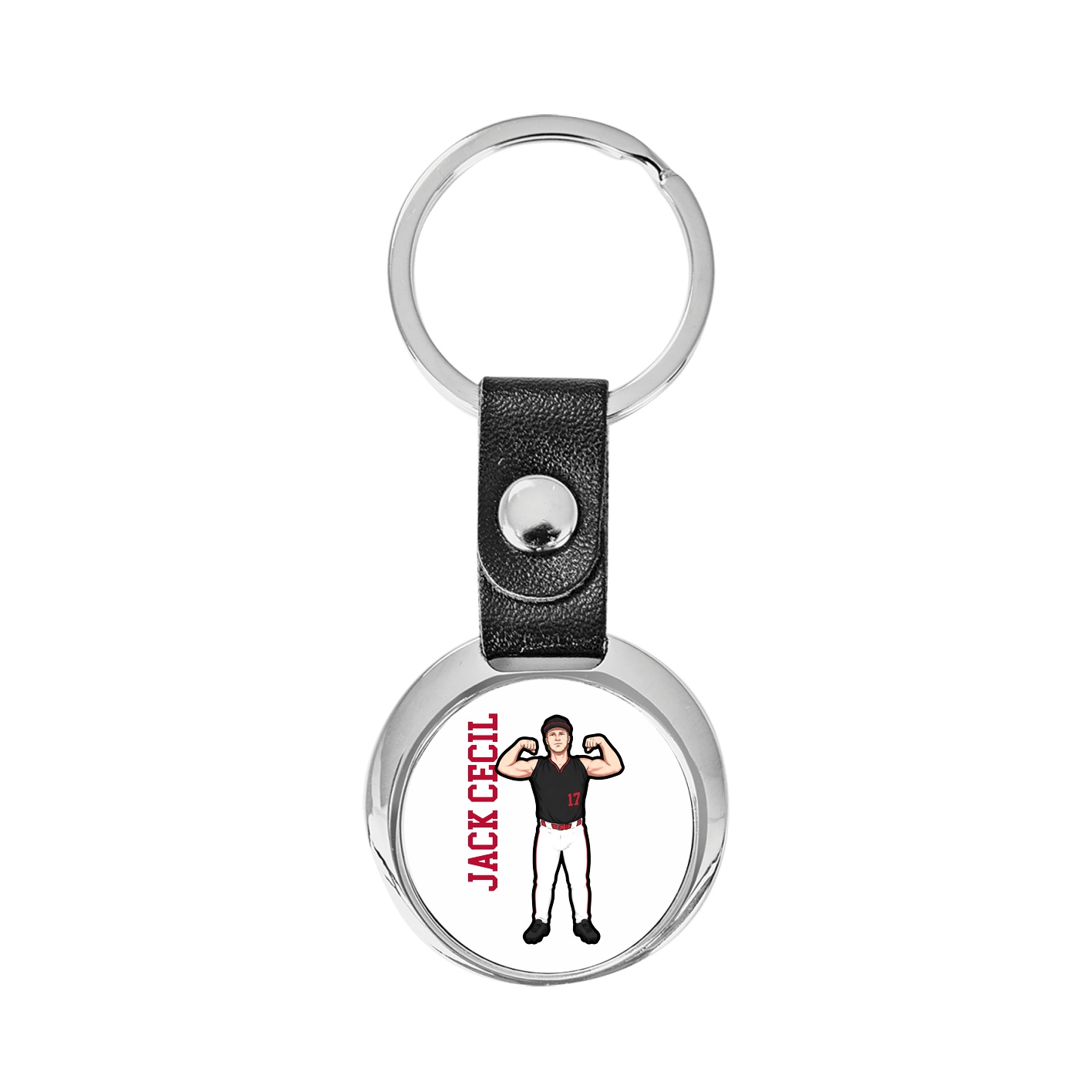 Key Chain — Name Vertical in Classic