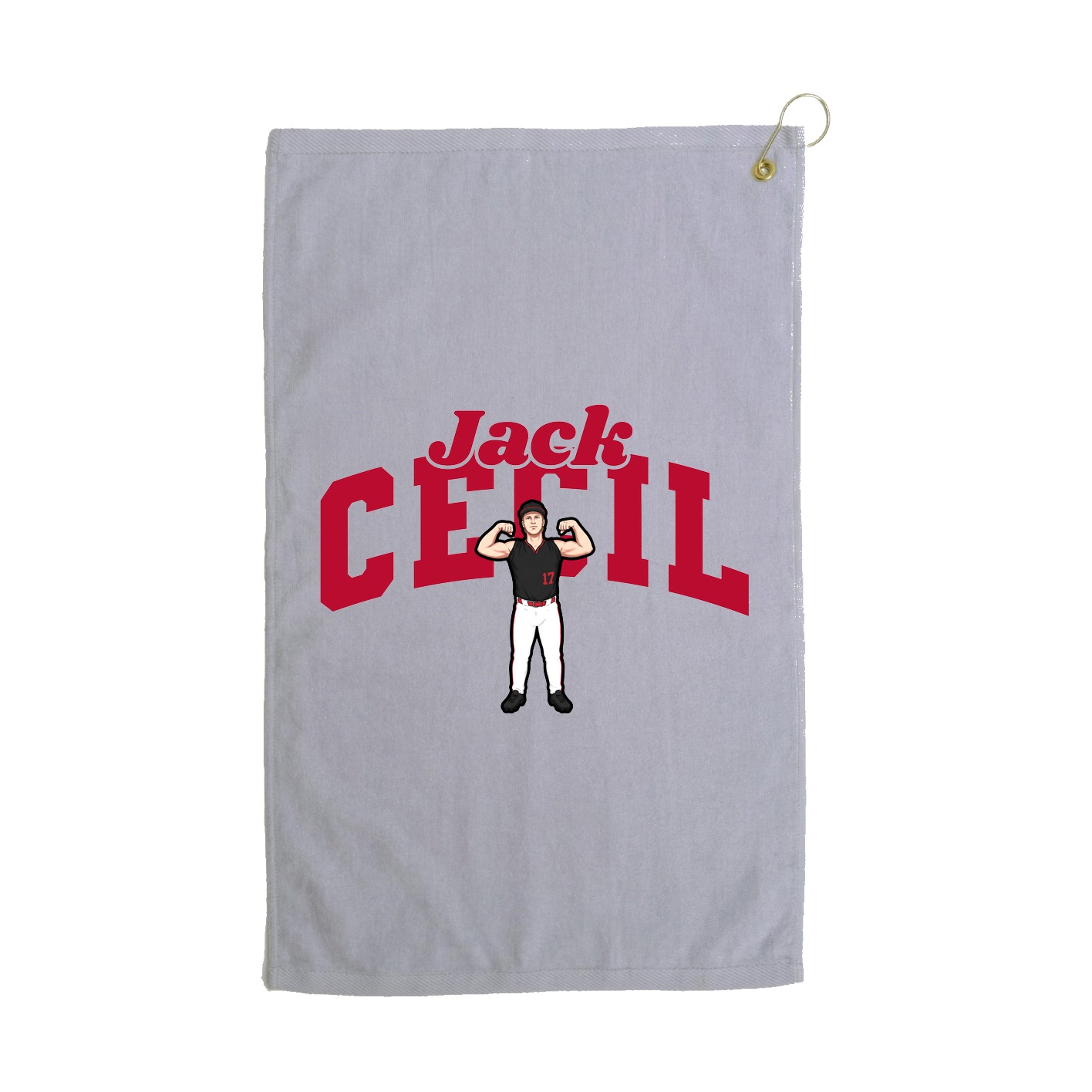 Golf Towel — Signature Arch in Grey