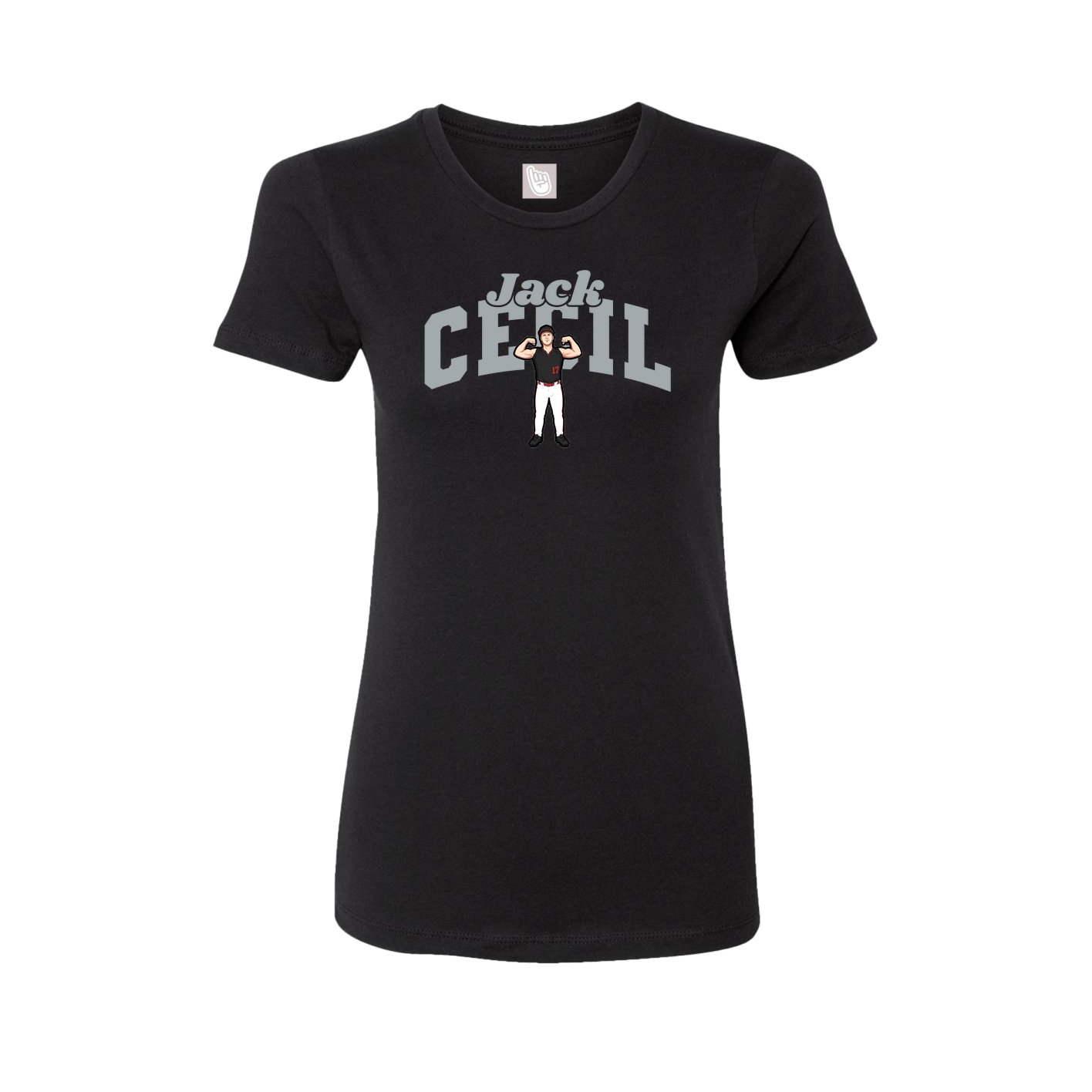 Womens Tee — Signature Arch in Black