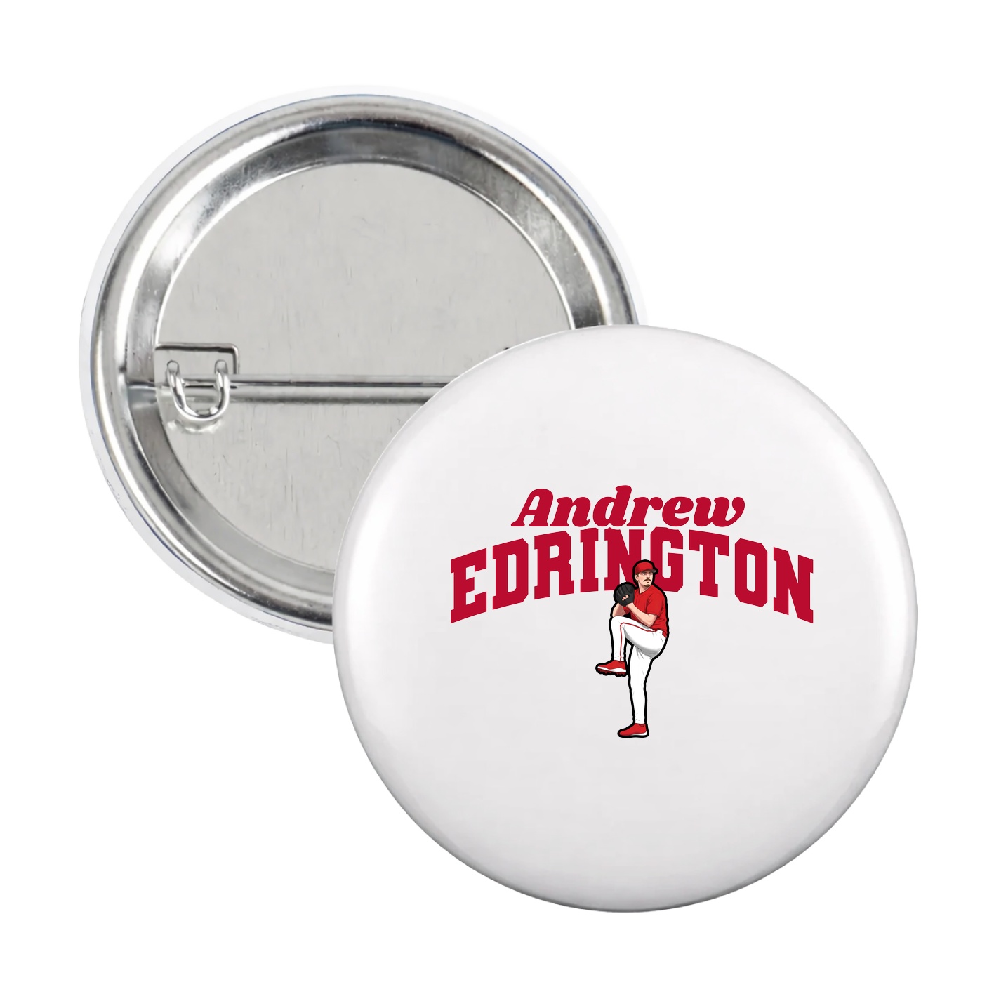 Game Day Button — Signature Arch in White