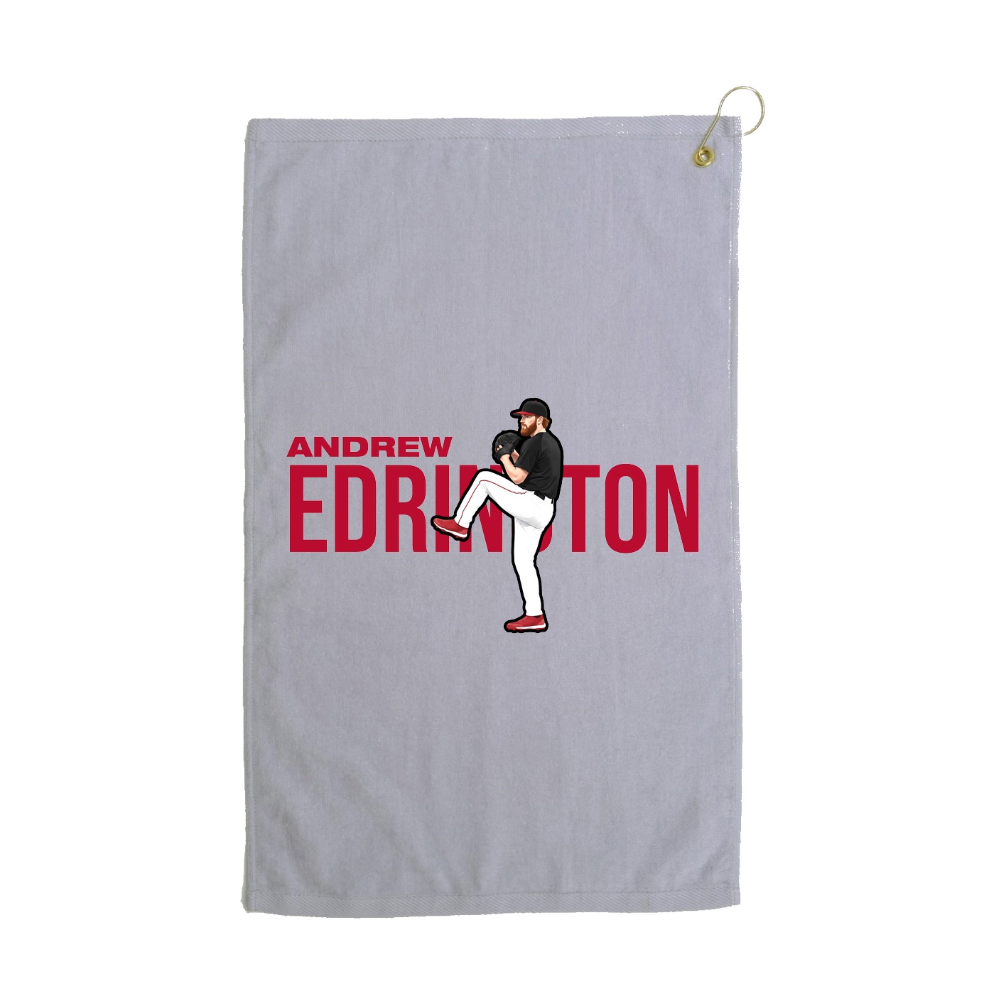 Golf Towel — Player Name in Grey