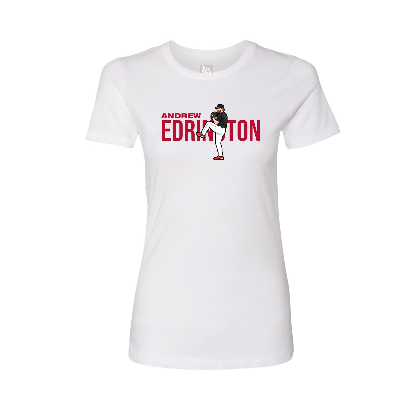 Womens Tee — Player Name in White