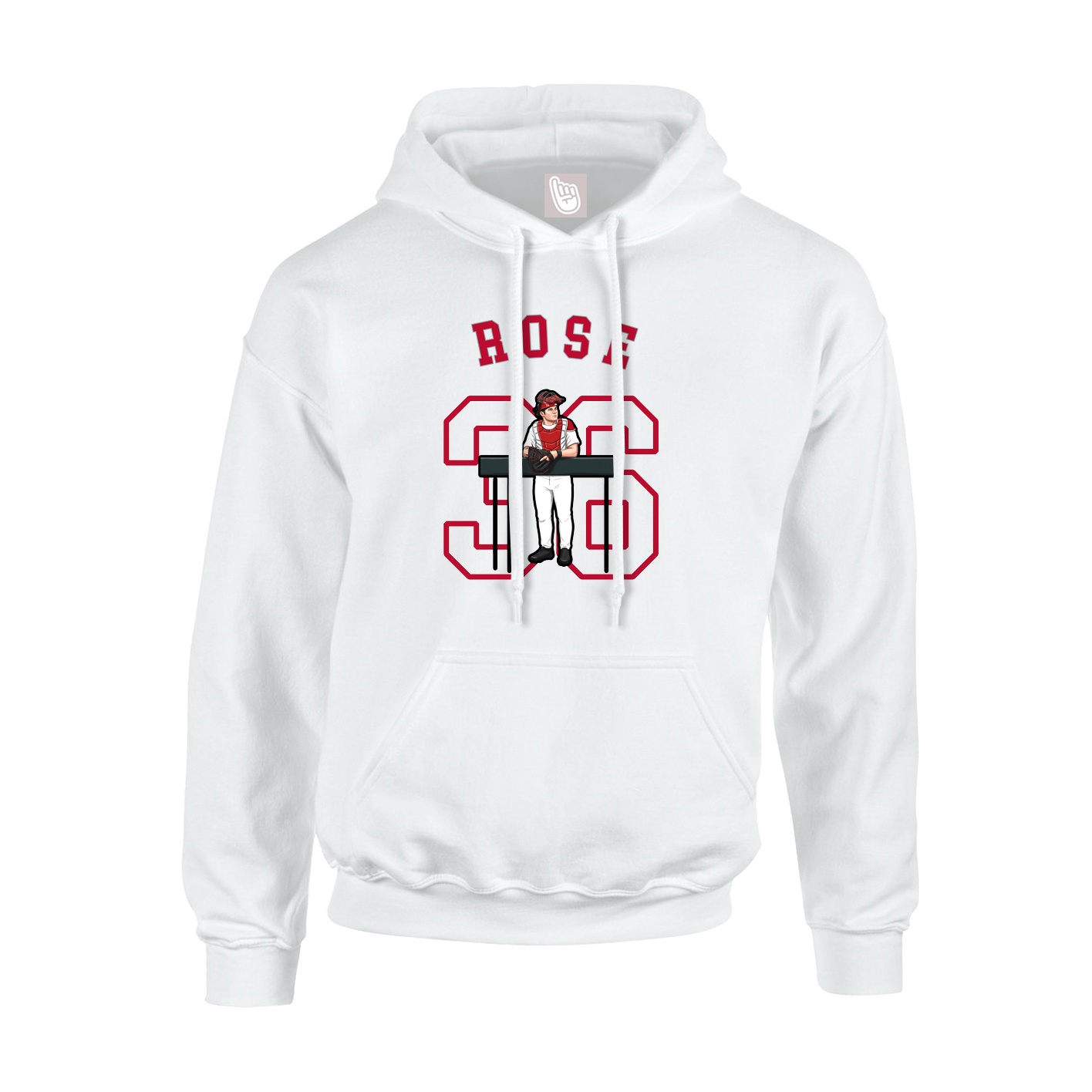 Hoodie — Shirsey Arch in White
