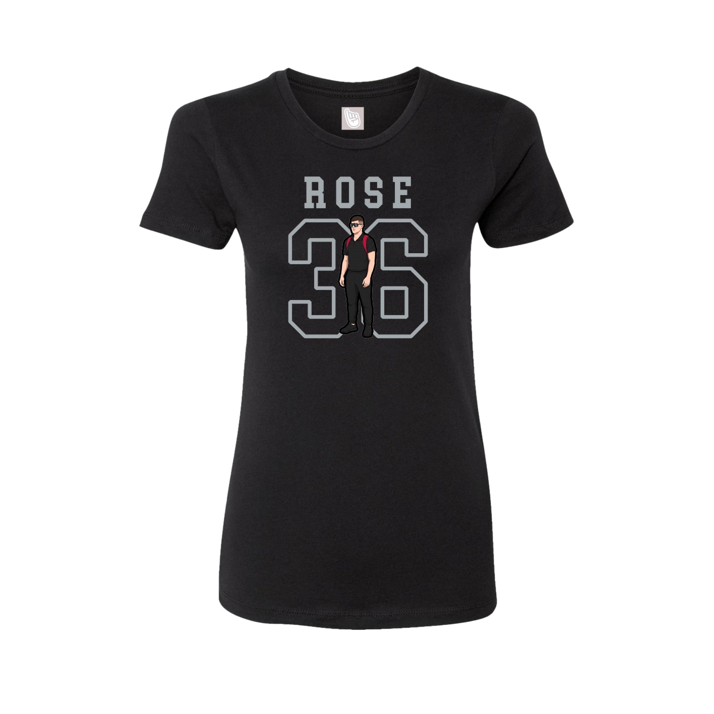 Fitted Women's Tee — Shirsey in Black