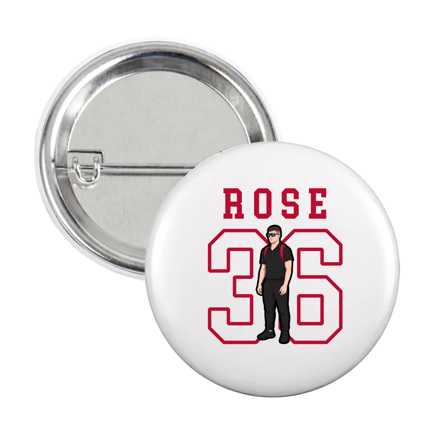 Game Day Button — Shirsey in White