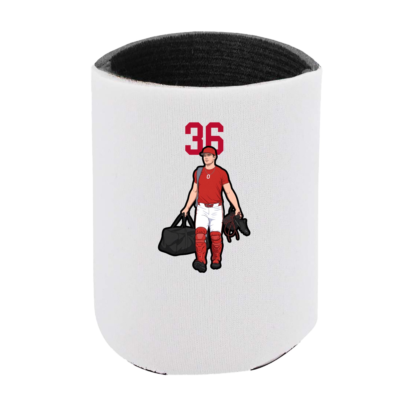 Can Holder — Number Top in White