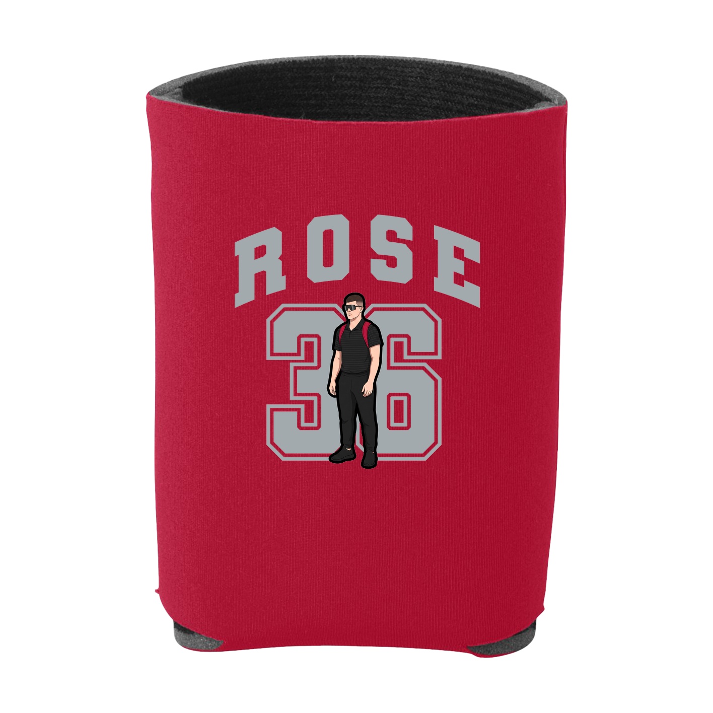 Can Holder — Number in Red