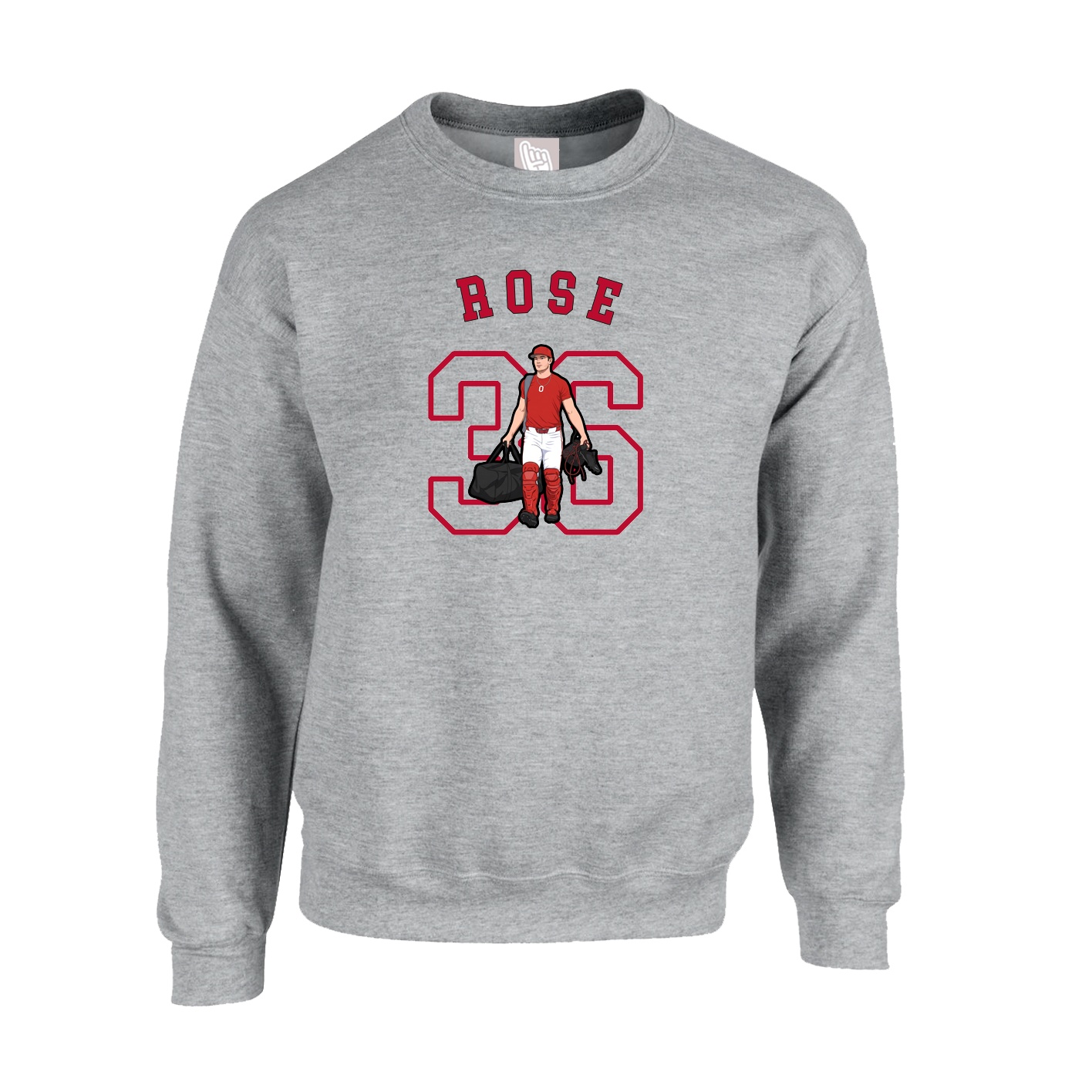 Fleece Crew — Shirsey Arch in Grey