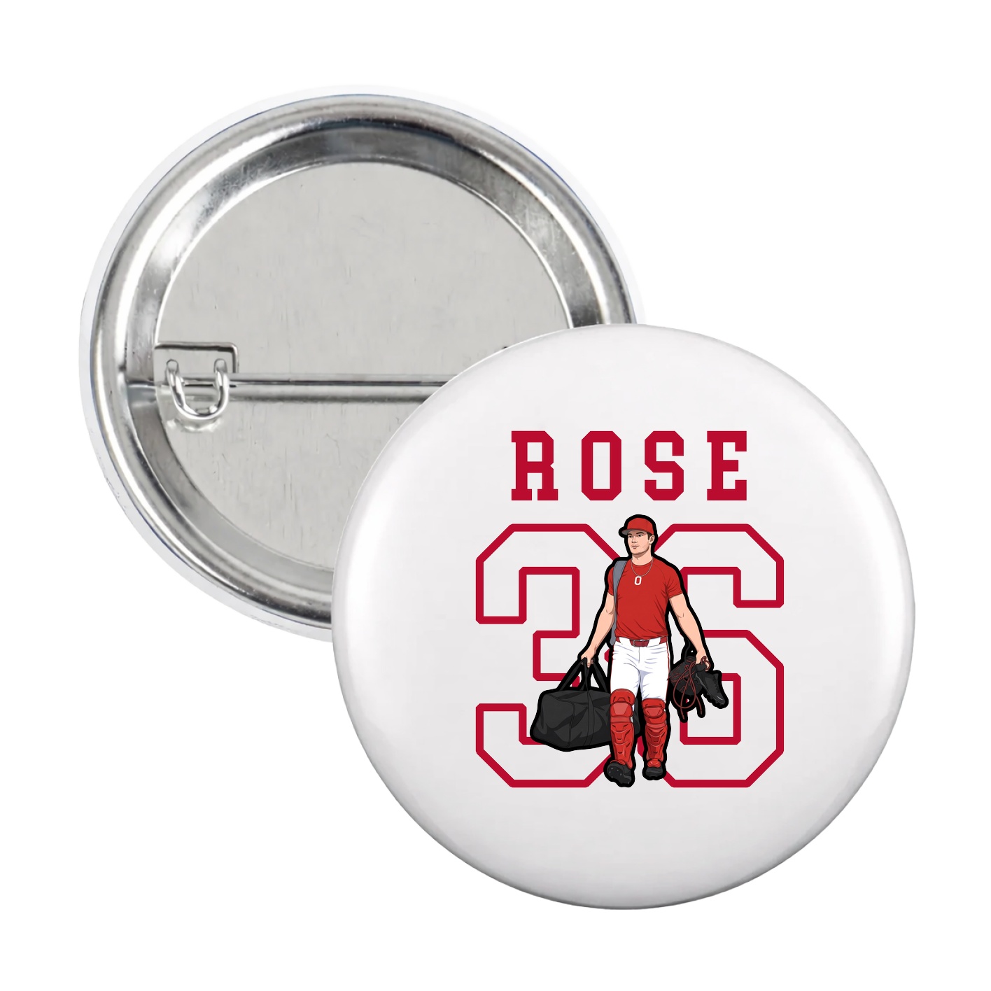 Game Day Button — Shirsey in White