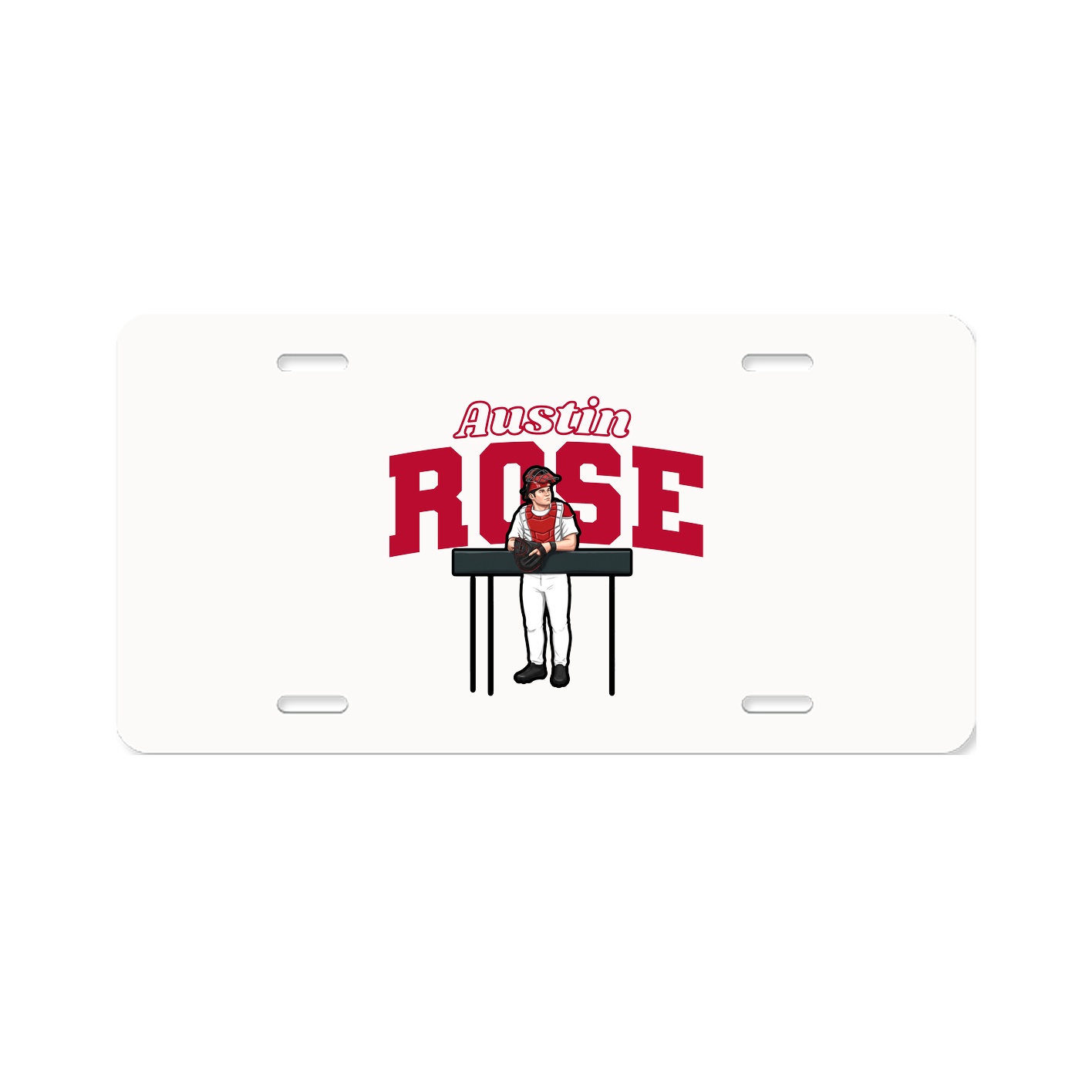 License Plate — Name Arch in Classic