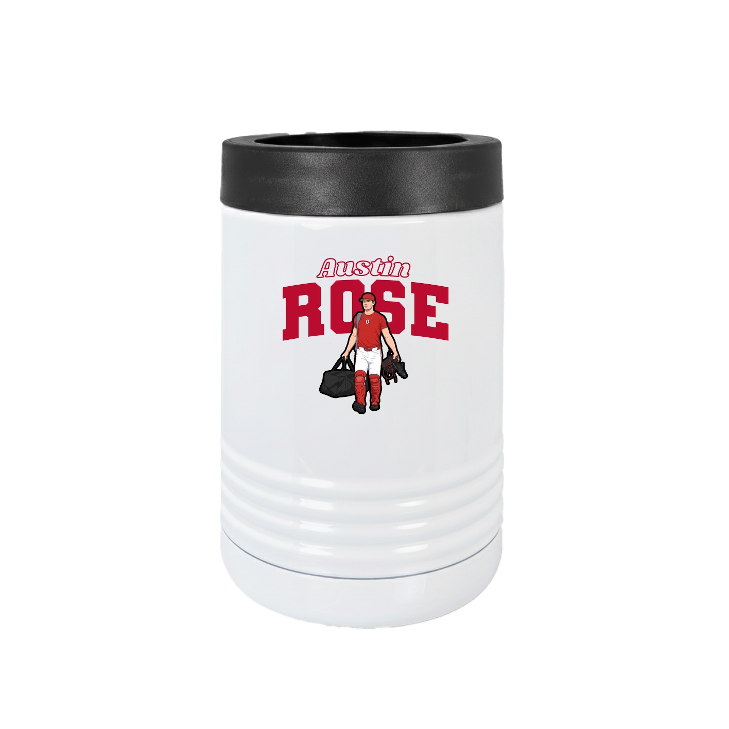 Beverage Holder — Name Arch in White