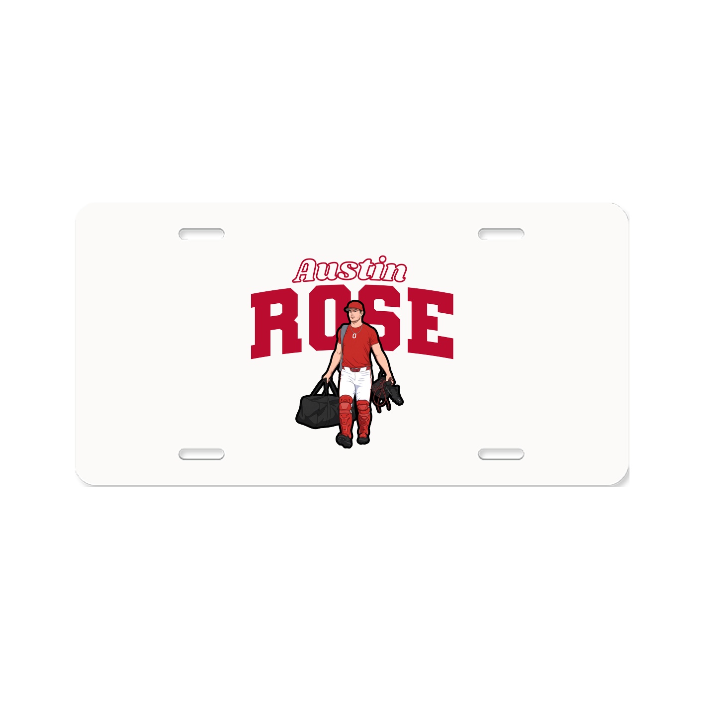 License Plate — Name Arch in Classic