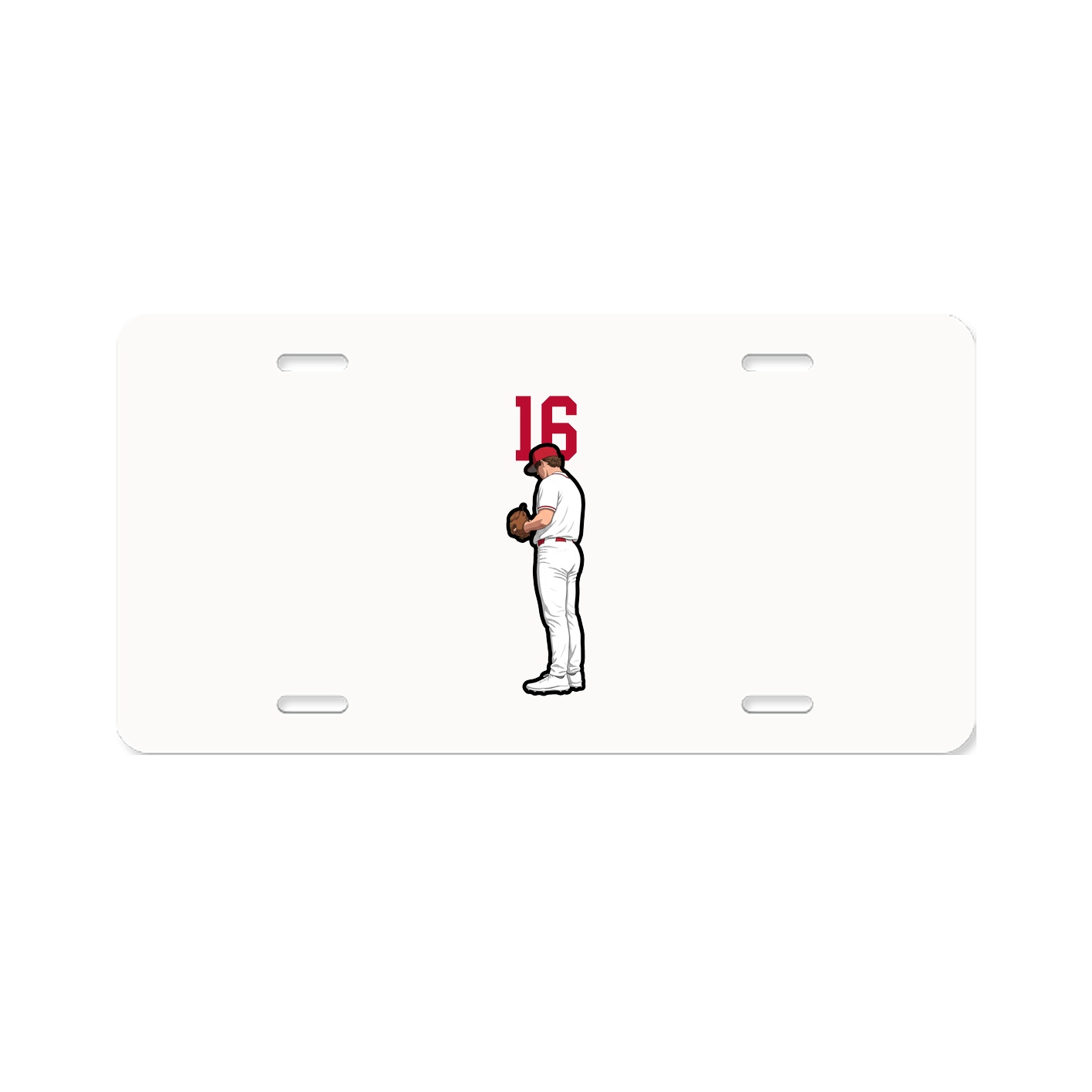 License Plate — Number Top in Classic