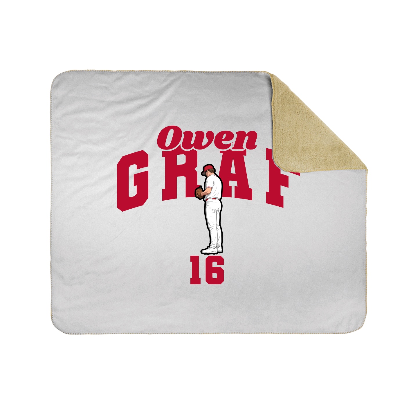 Throw Blanket — Signature Arch in White