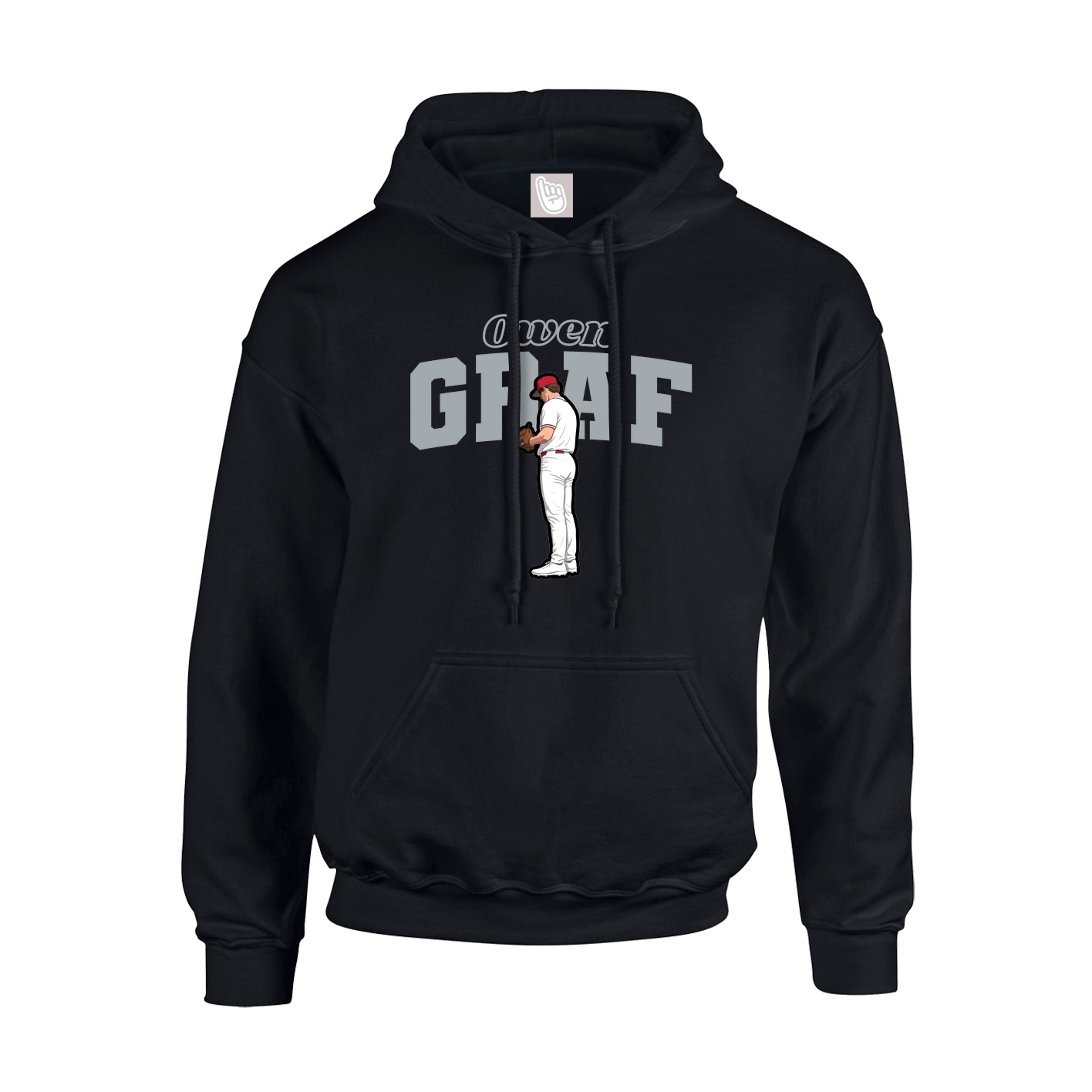 Hoodie — Name Arch in Black