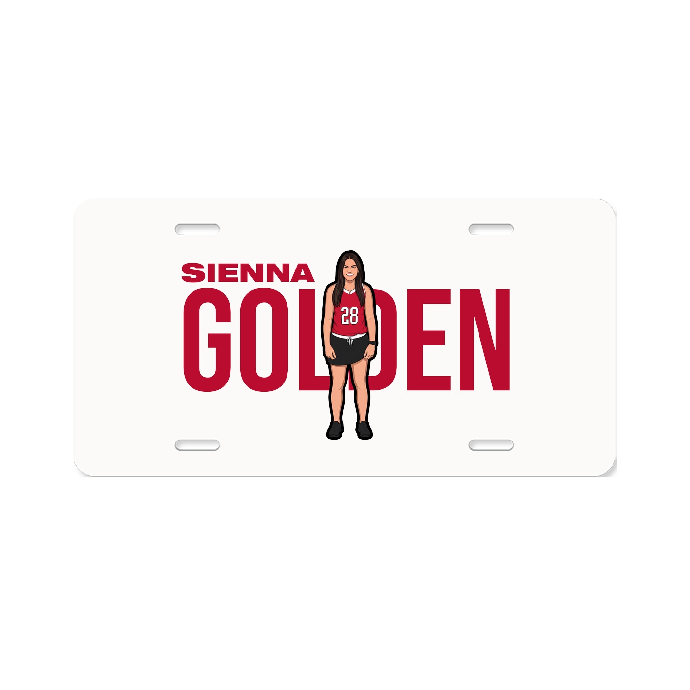 License Plate — Player Name in Classic