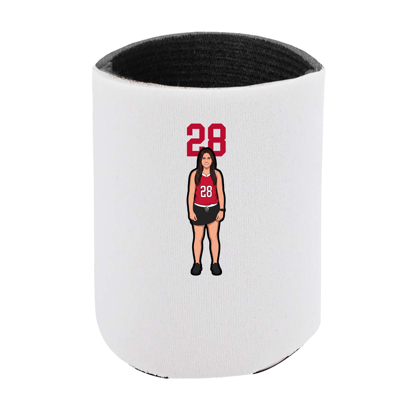 Can Holder — Number Top in White