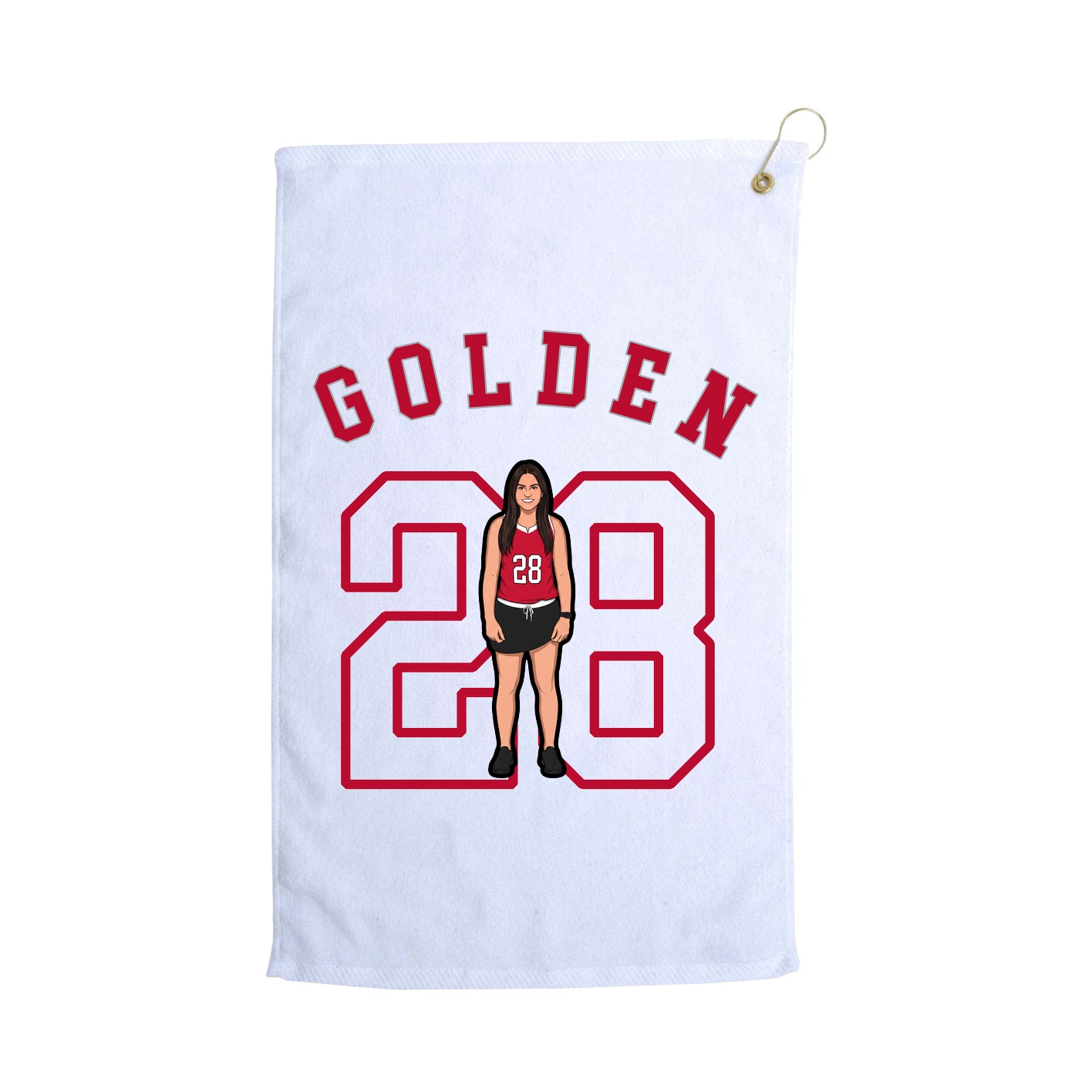 Golf Towel — Shirsey Arch in White