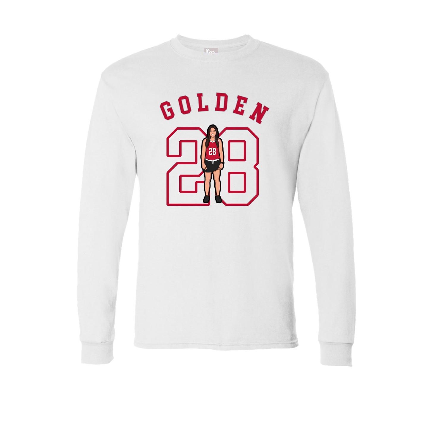 Long Sleeve Tee — Shirsey Arch in White